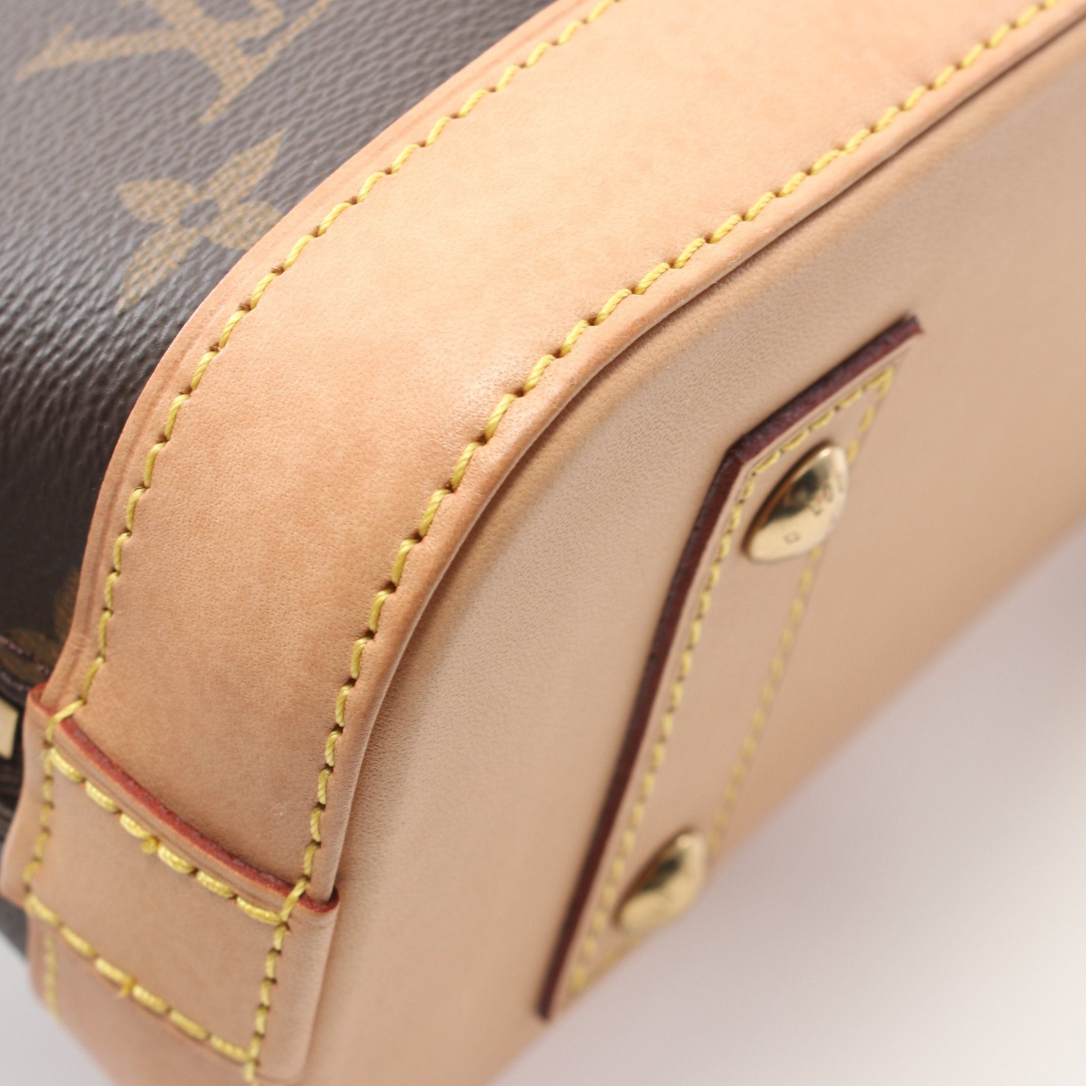 Louis Vuitton Louis Vuitton Alma Bb Monogram Handbag Leather Brown Size ONE SIZE - 9 Thumbnail