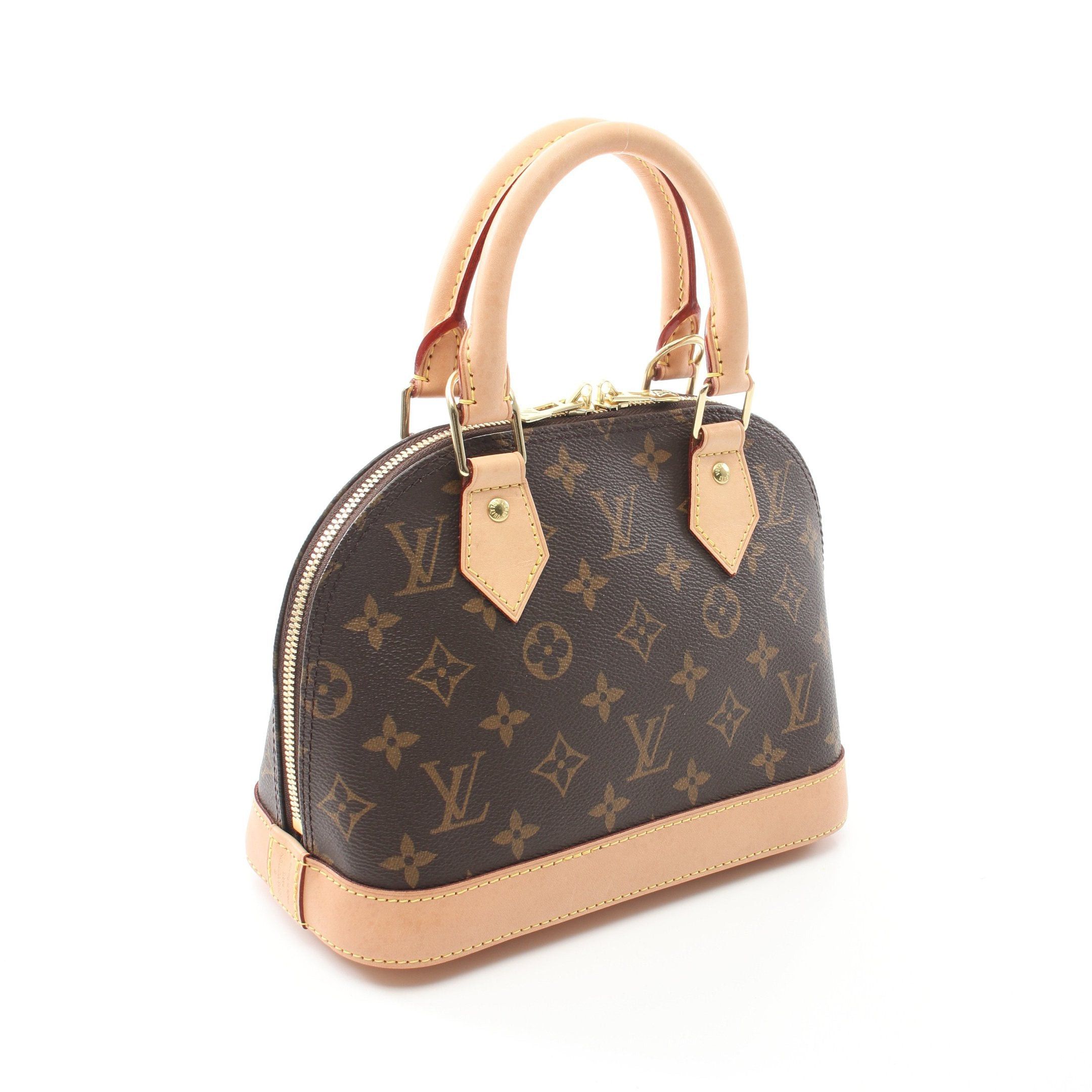 Louis Vuitton Louis Vuitton Alma Bb Monogram Handbag Leather Brown Size ONE SIZE - 2 Thumbnail