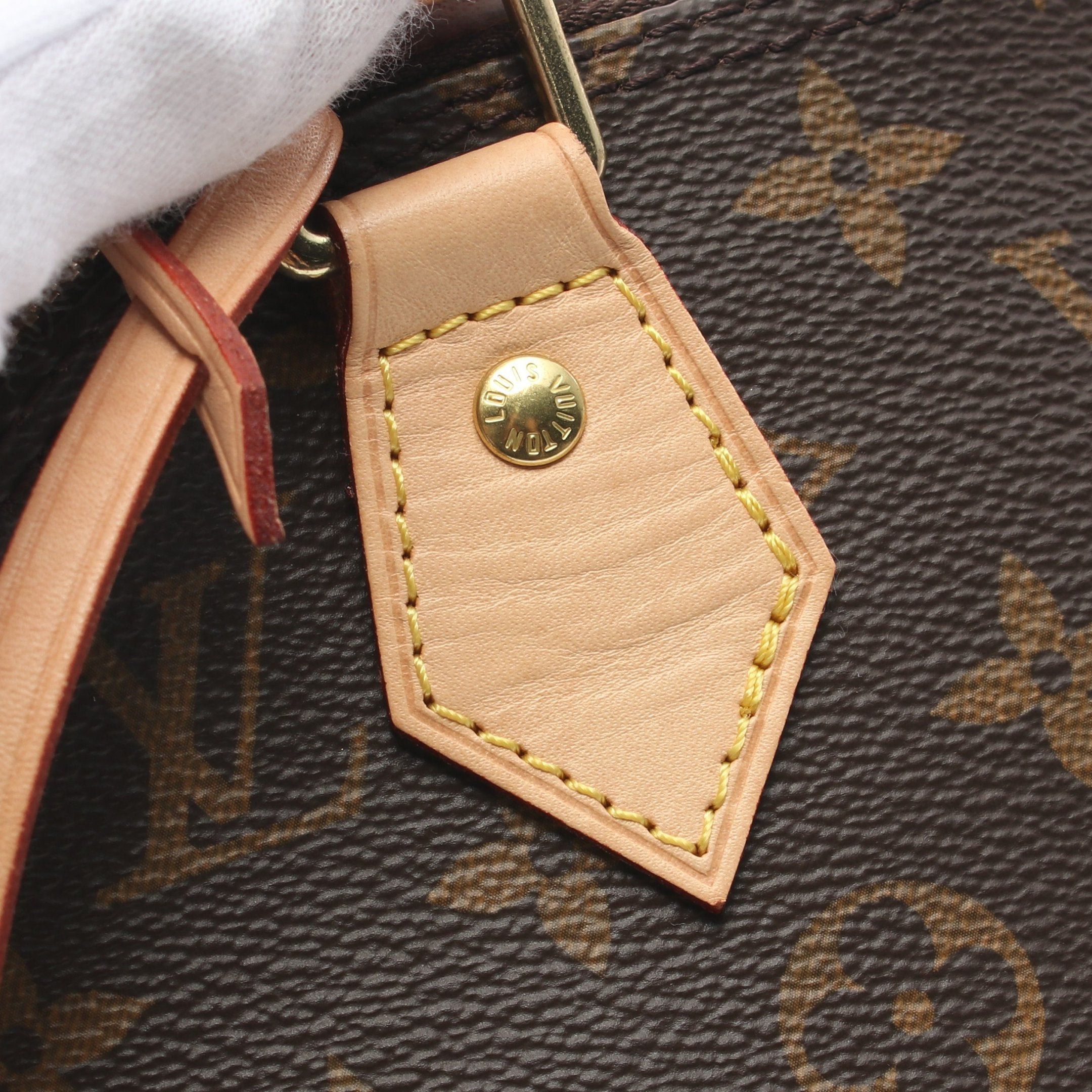 Louis Vuitton Louis Vuitton Alma Bb Monogram Handbag Leather Brown Size ONE SIZE - 10 Thumbnail