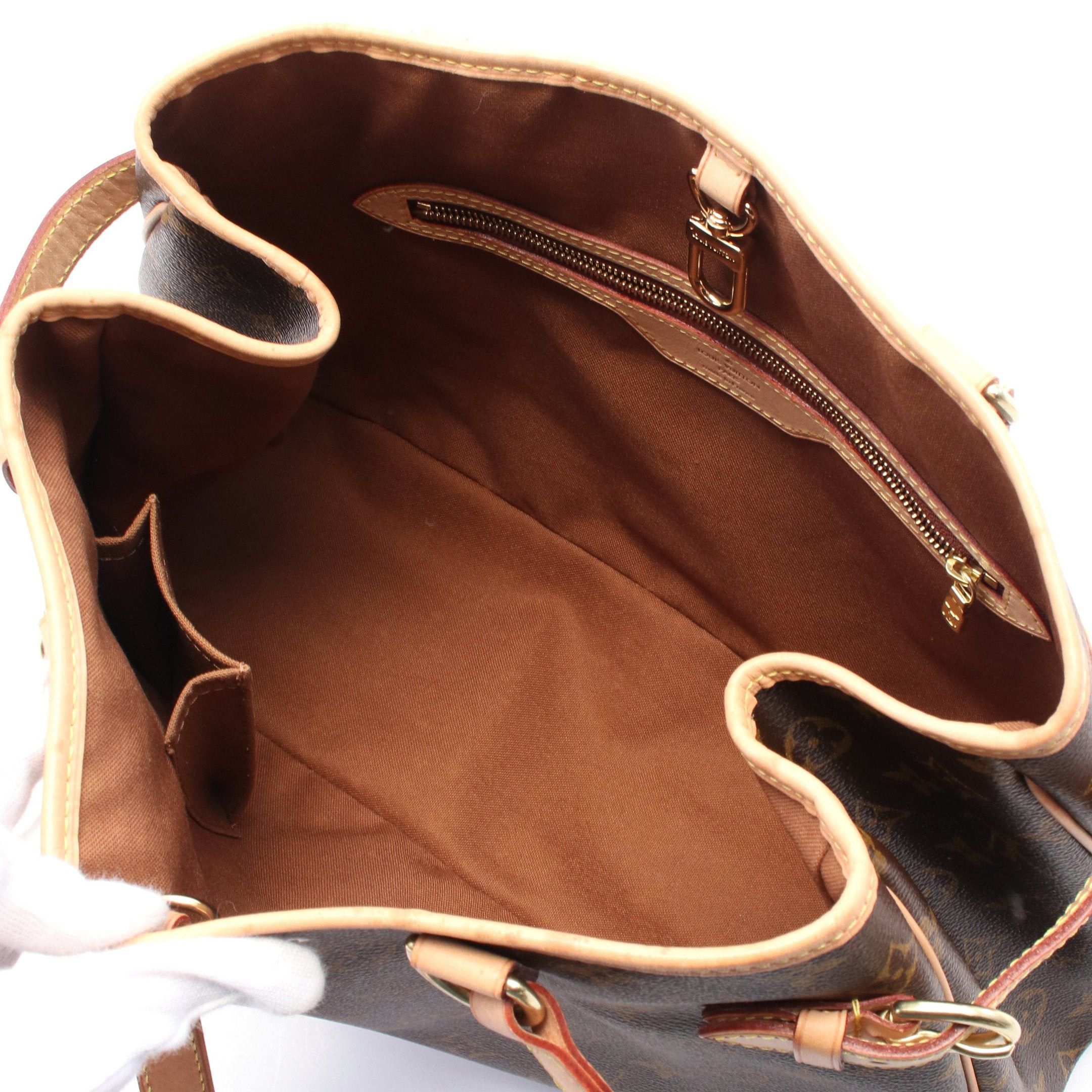 Louis Vuitton Louis Vuitton Batignolles Horizontal Monogram Shoulder Bag Leather Brown Size ONE SIZE - 3 Thumbnail