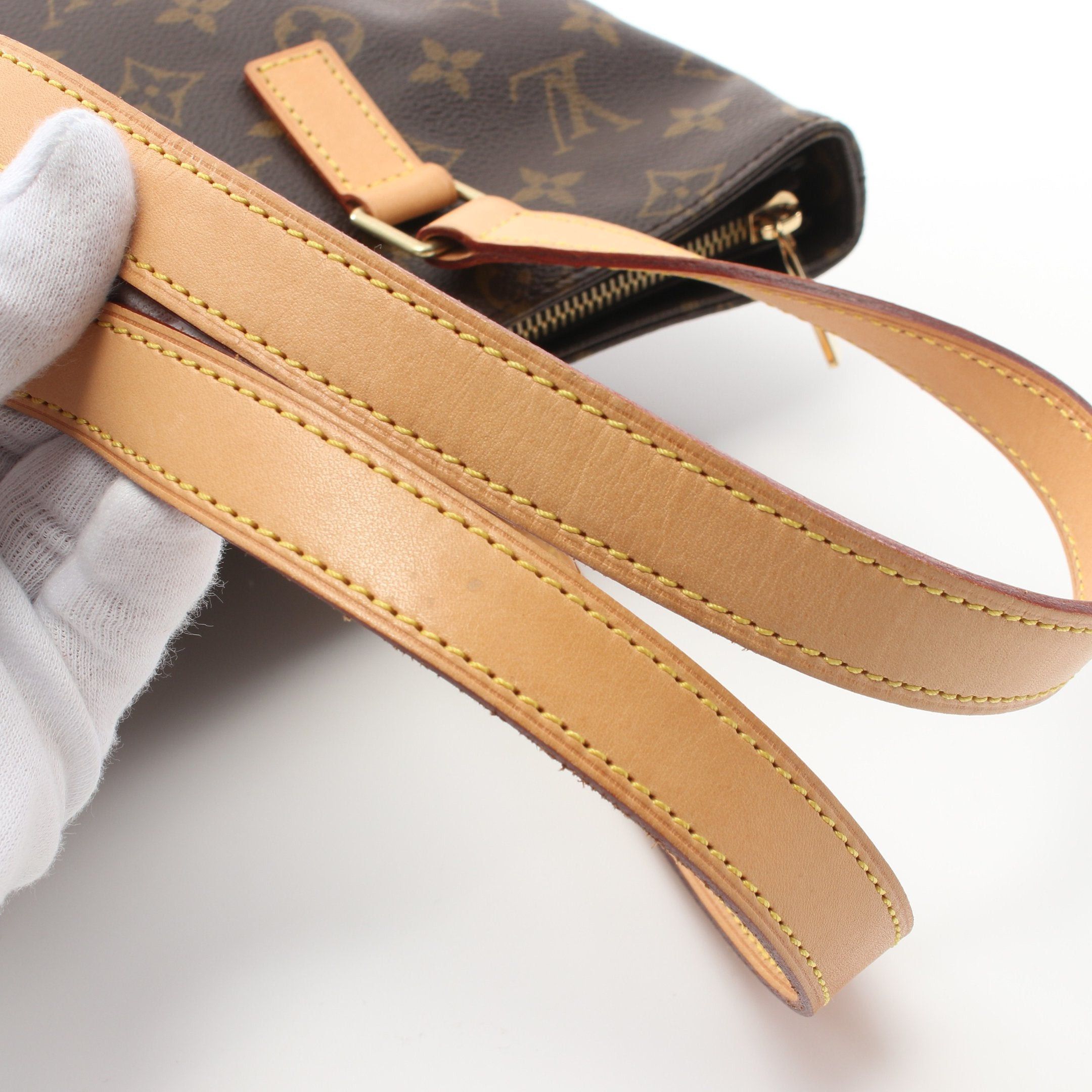 Louis Vuitton Louis Vuitton Cabas Piano Monogram Shoulder Bag Leather Brown Size ONE SIZE - 9 Thumbnail