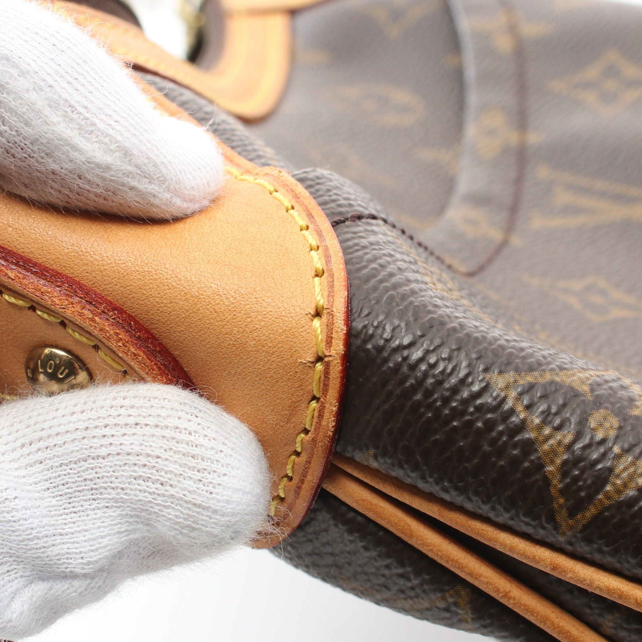 Louis Vuitton Louis Vuitton Odeon Pm Monogram Shoulder Bag Leather Brown Size ONE SIZE - 12 Thumbnail