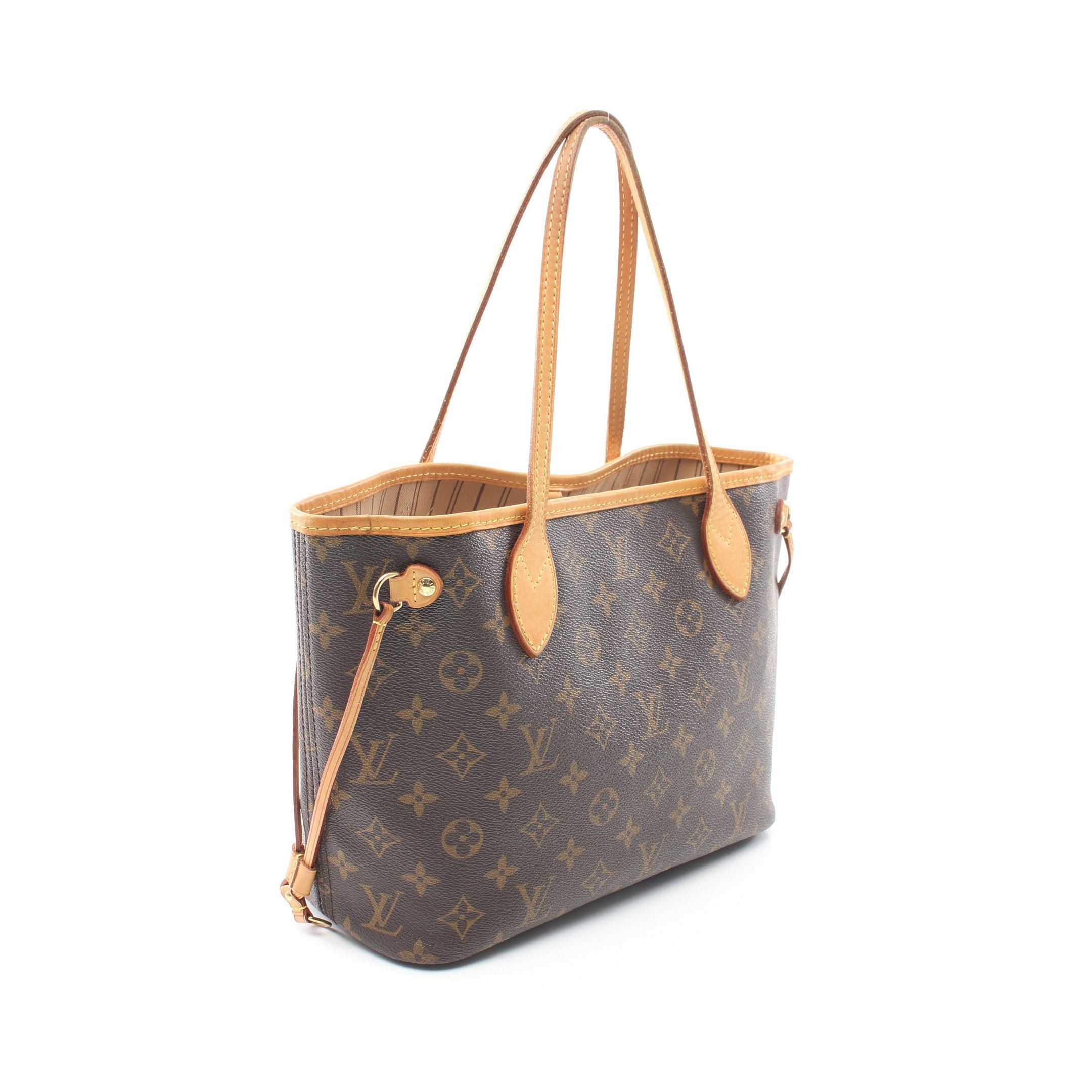Louis Vuitton Louis Vuitton Neverfull Pm Monogram Handbag Tote Bag Leather Brown Size ONE SIZE - 2 Thumbnail