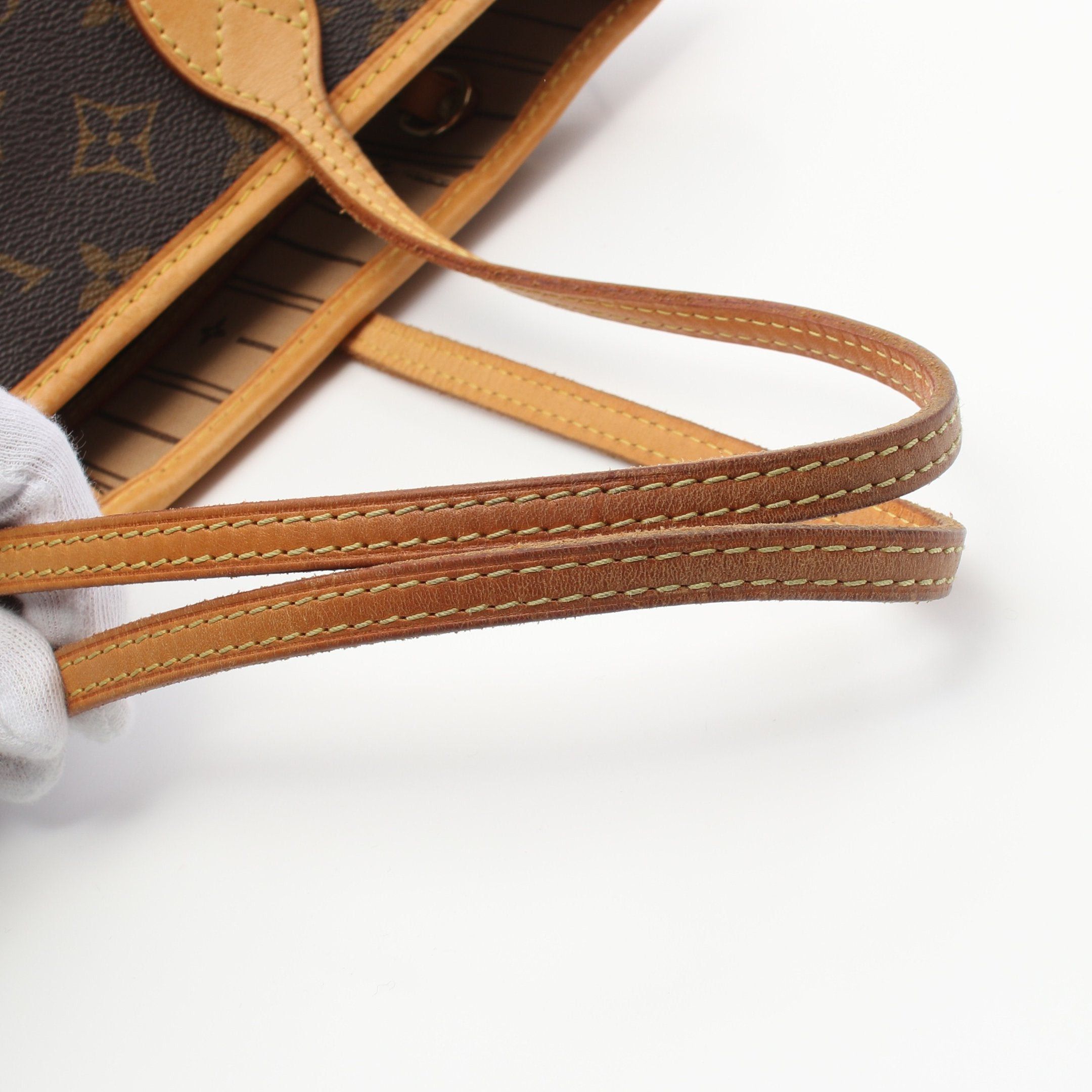 Louis Vuitton Louis Vuitton Neverfull Pm Monogram Handbag Tote Bag Leather Brown Size ONE SIZE - 9 Thumbnail