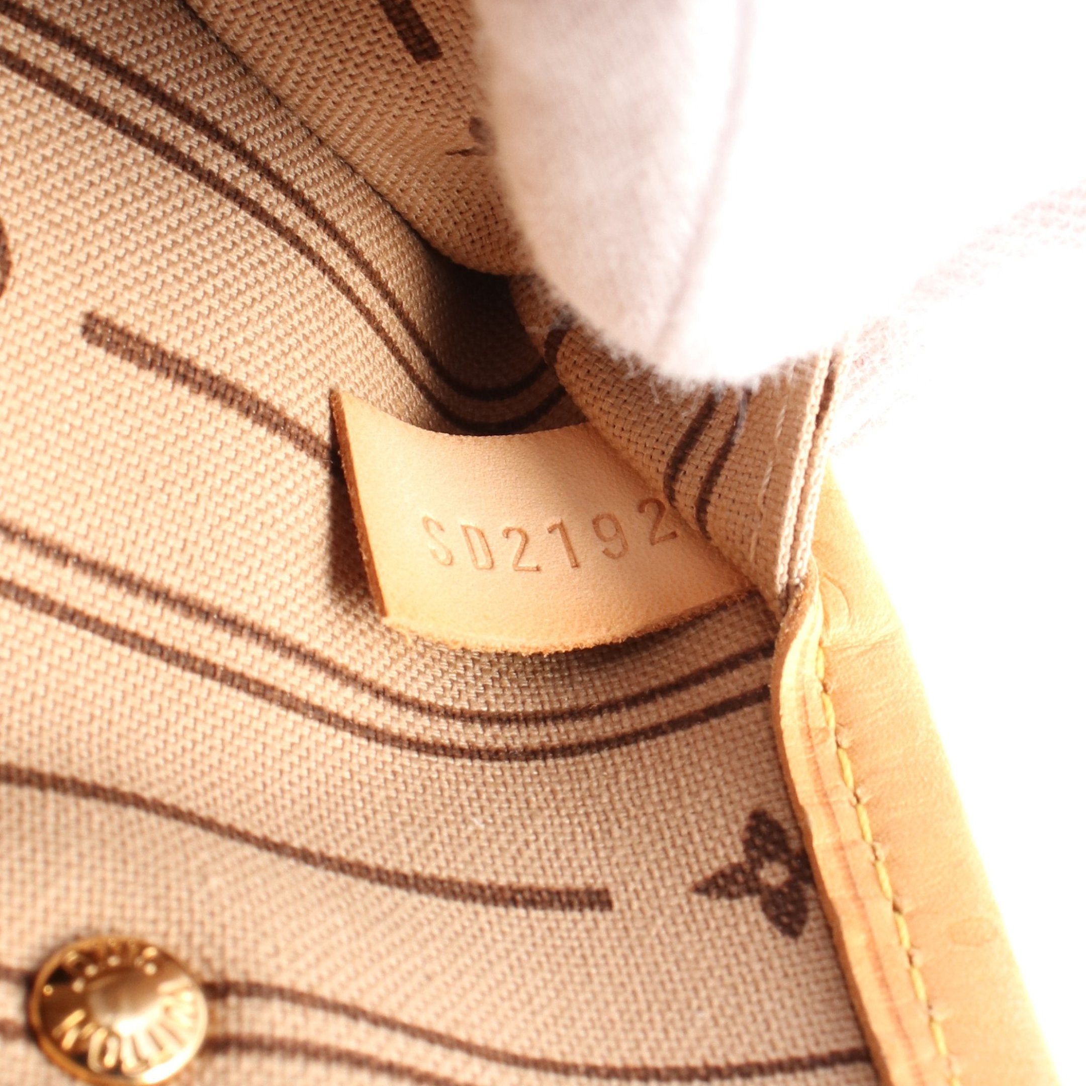 Louis Vuitton Louis Vuitton Neverfull Mm Monogram Shoulder Bag Tote Leather Brown Size ONE SIZE - 5 Thumbnail