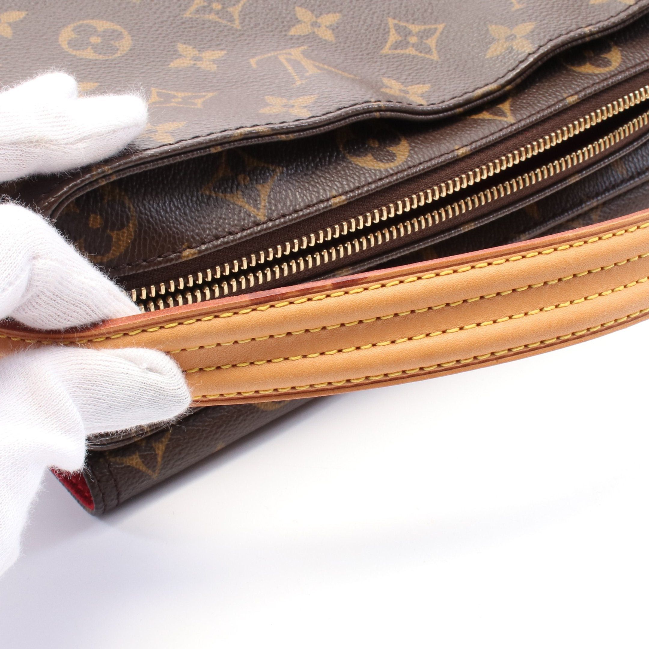 Louis Vuitton Louis Vuitton Vivacite Mm Monogram Shoulder Bag Leather Brown Size ONE SIZE - 7 Thumbnail
