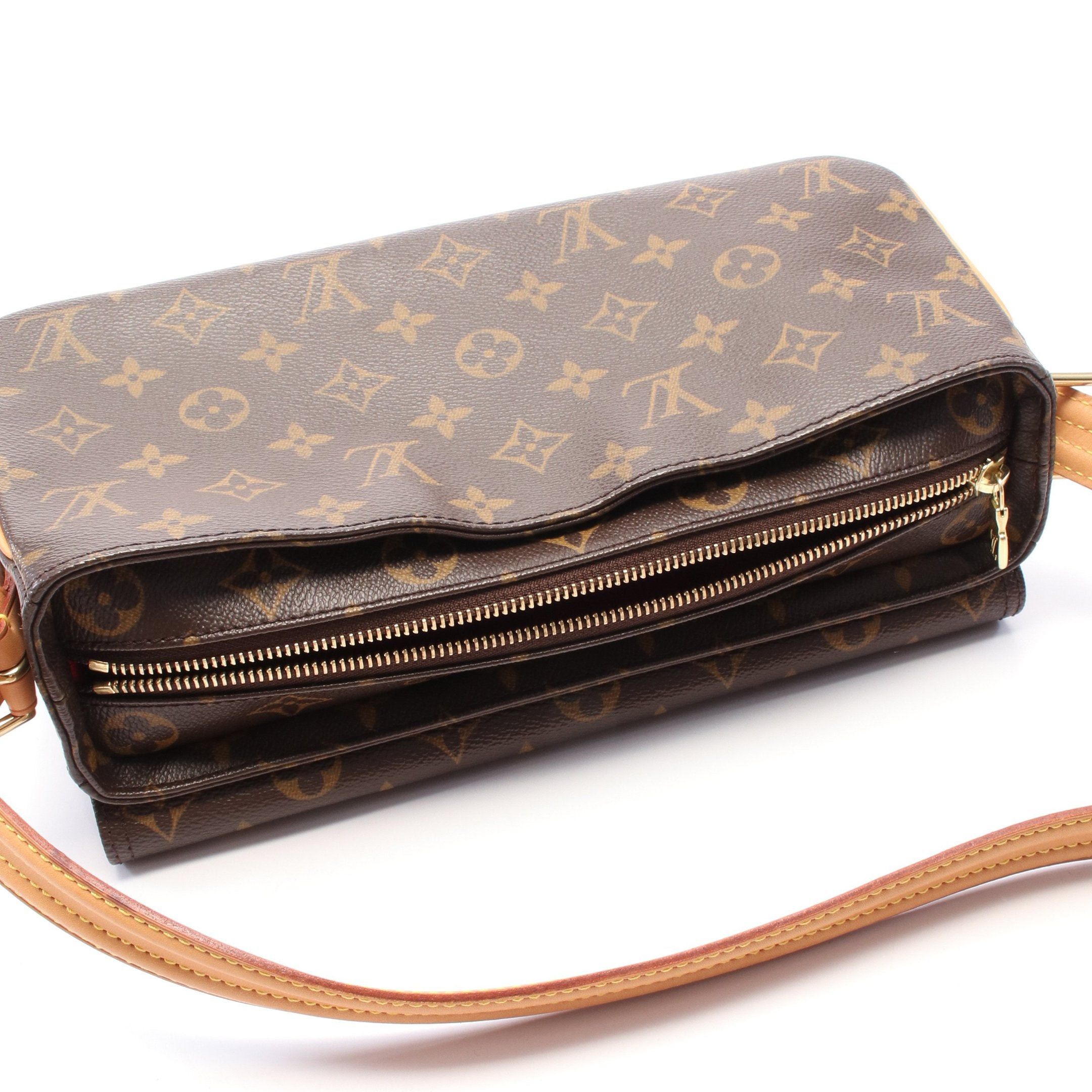 Louis Vuitton Louis Vuitton Vivacite Mm Monogram Shoulder Bag Leather Brown Size ONE SIZE - 6 Thumbnail