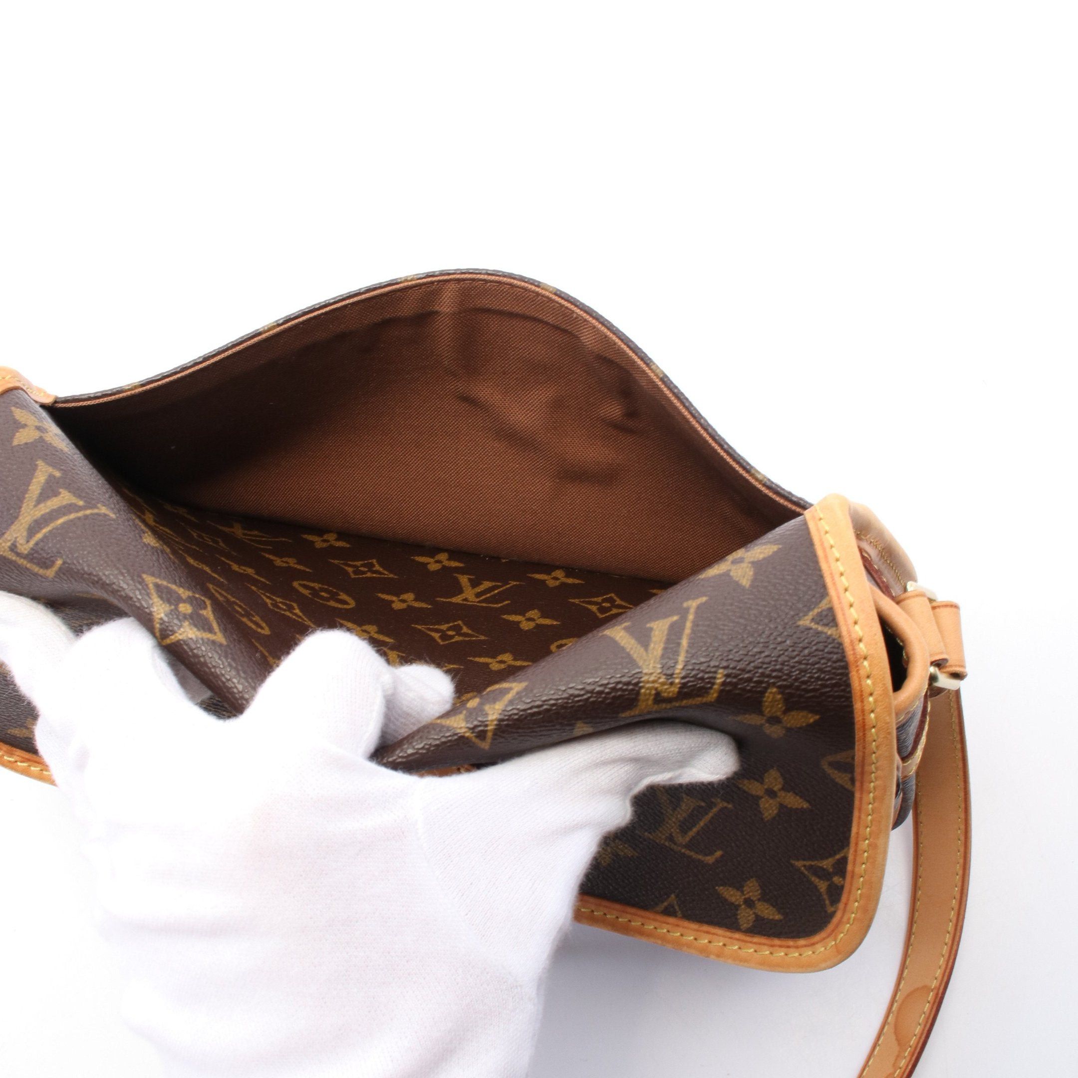 Louis Vuitton Louis Vuitton Sologne Monogram Shoulder Bag Leather Brown Size ONE SIZE - 10 Thumbnail