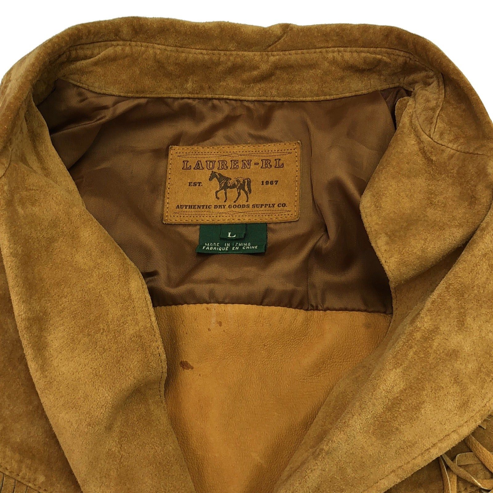 Ralph Lauren Ralph Lauren Jacket Suede Brown Size ONE SIZE - 10 Thumbnail