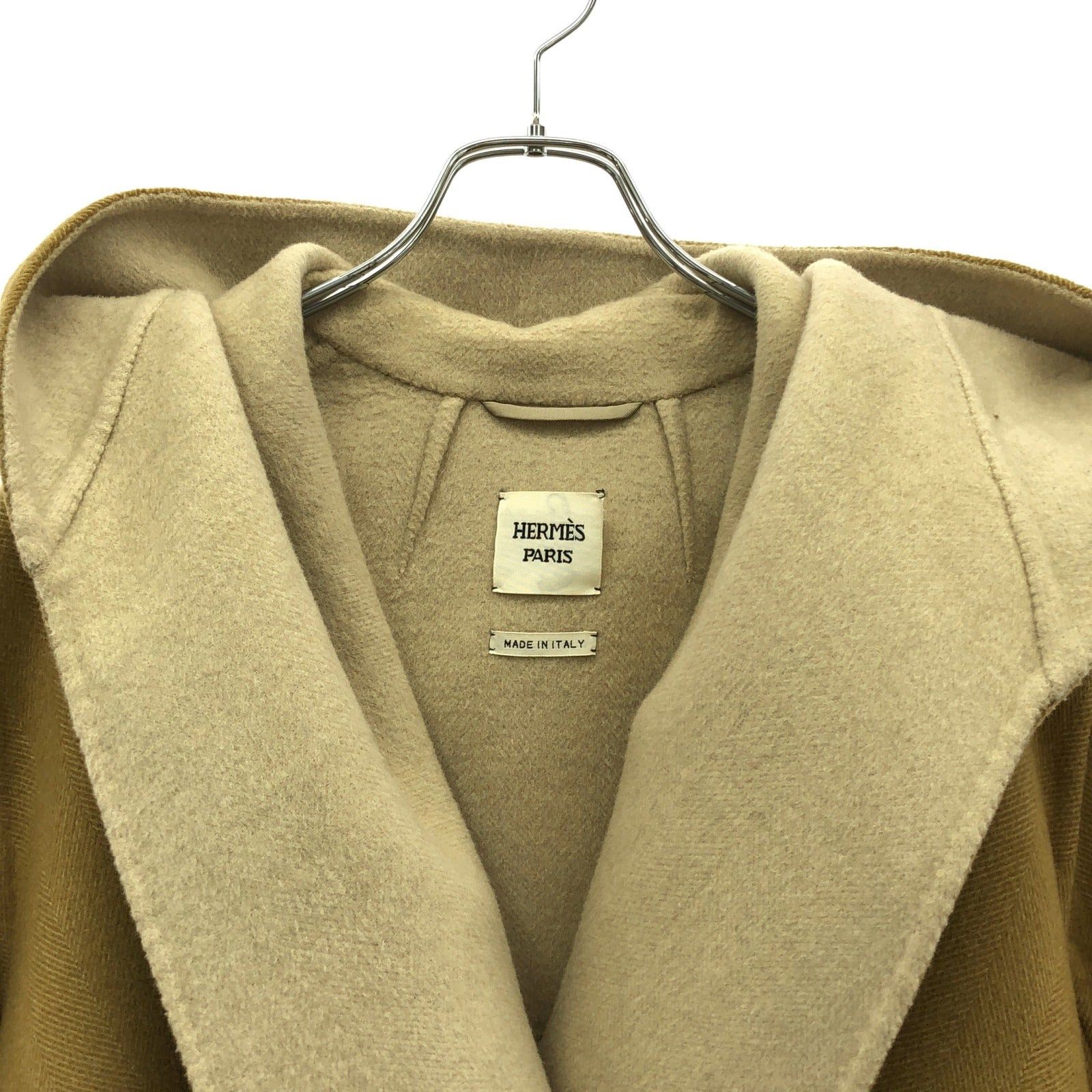 Hermes Hermes Poncho Cashmere Brown Size ONE SIZE - 3 Thumbnail