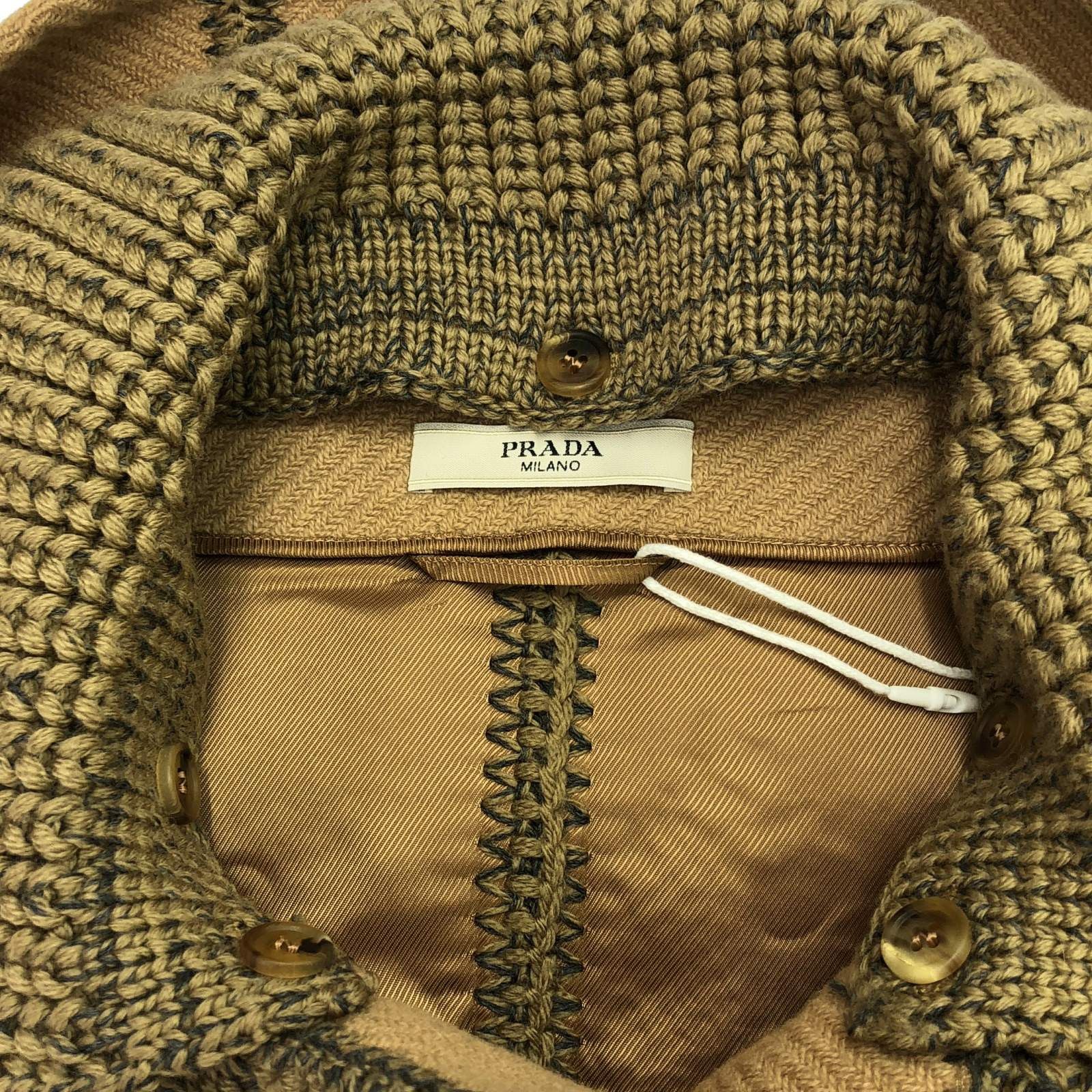 Prada Prada Coat Wool Brown Size ONE SIZE - 5 Thumbnail