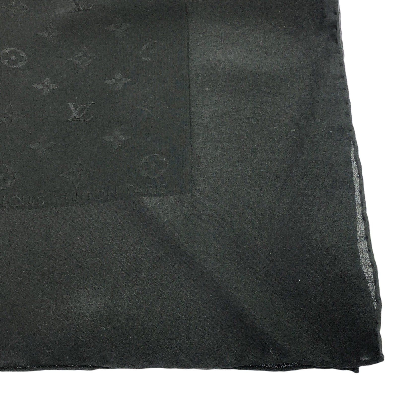 Louis Vuitton Louis Vuitton Scarf Silk Black Size ONE SIZE - 3 Thumbnail