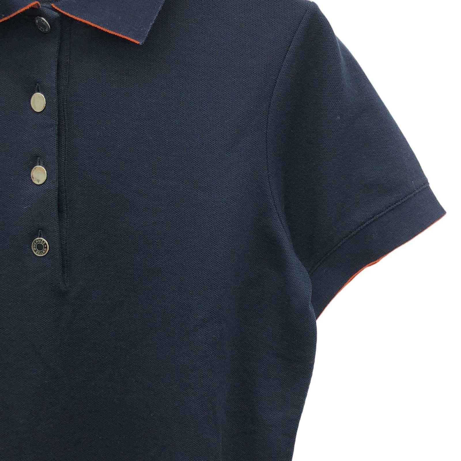 Hermes Hermes Polo Shirt Cotton Navy Size ONE SIZE - 4 Thumbnail