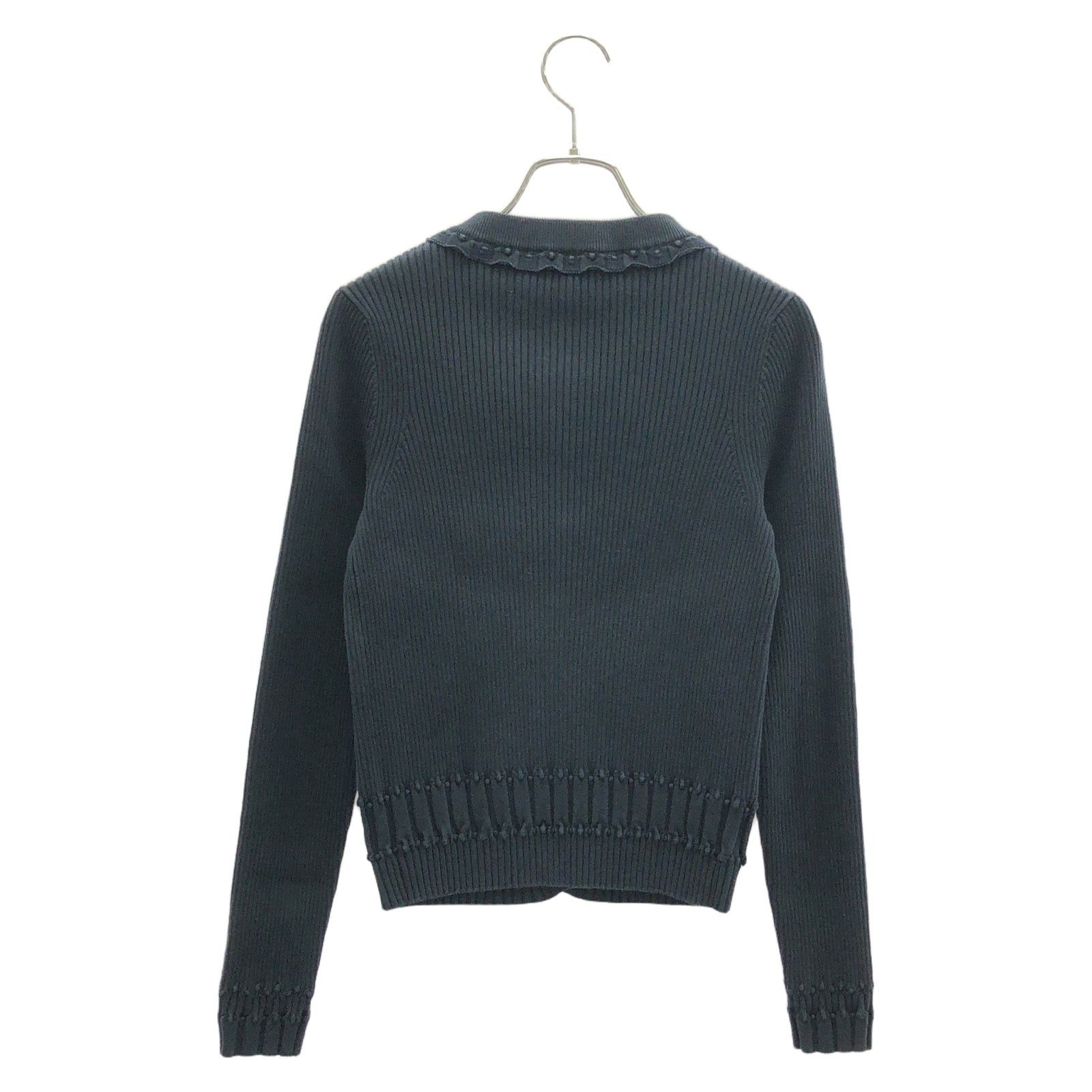 Chanel Chanel Cardigan Cotton Navy Size ONE SIZE - 2 Thumbnail