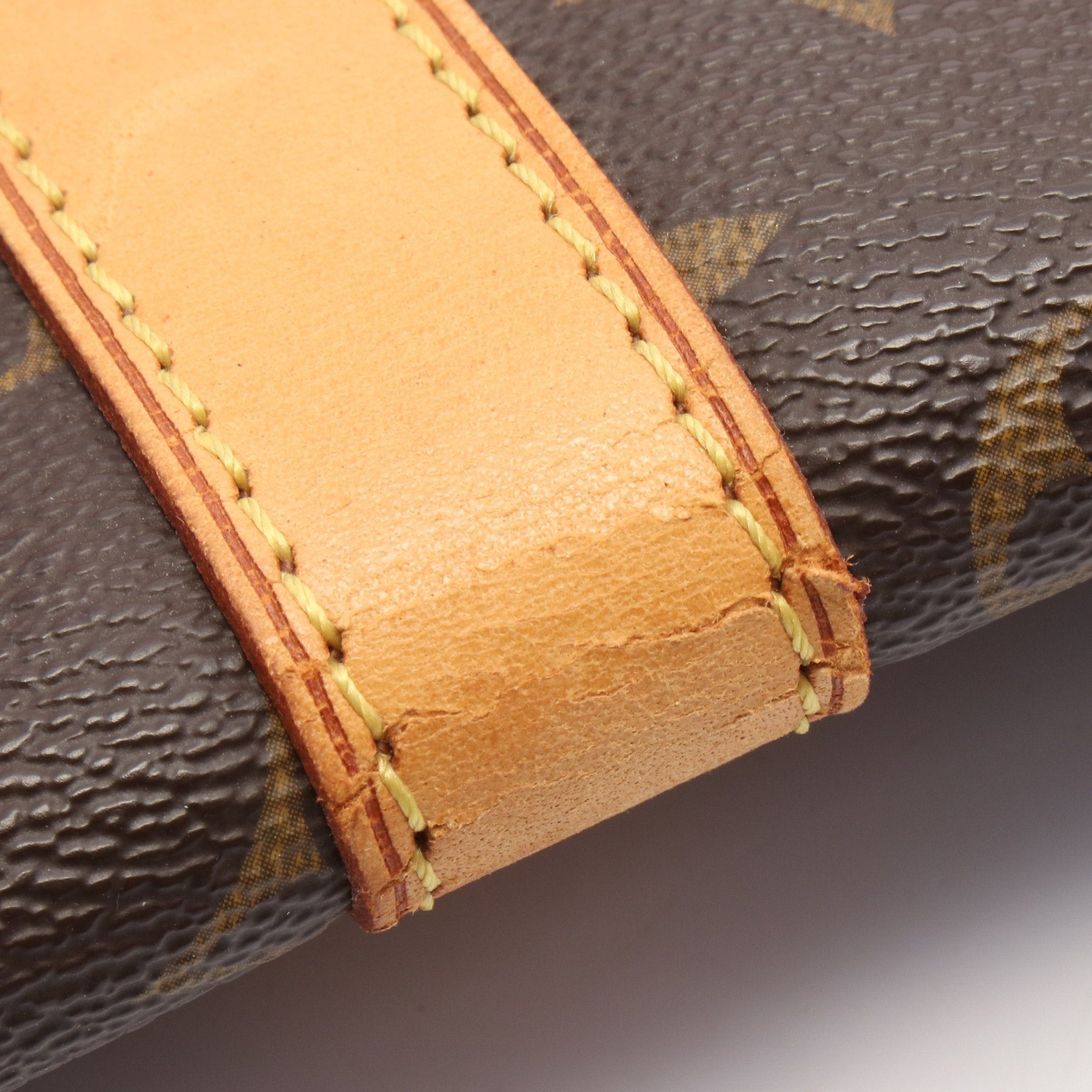 Louis Vuitton Louis Vuitton Keepall 55 Monogram Boston Bag Leather Brown Size ONE SIZE - 8 Thumbnail