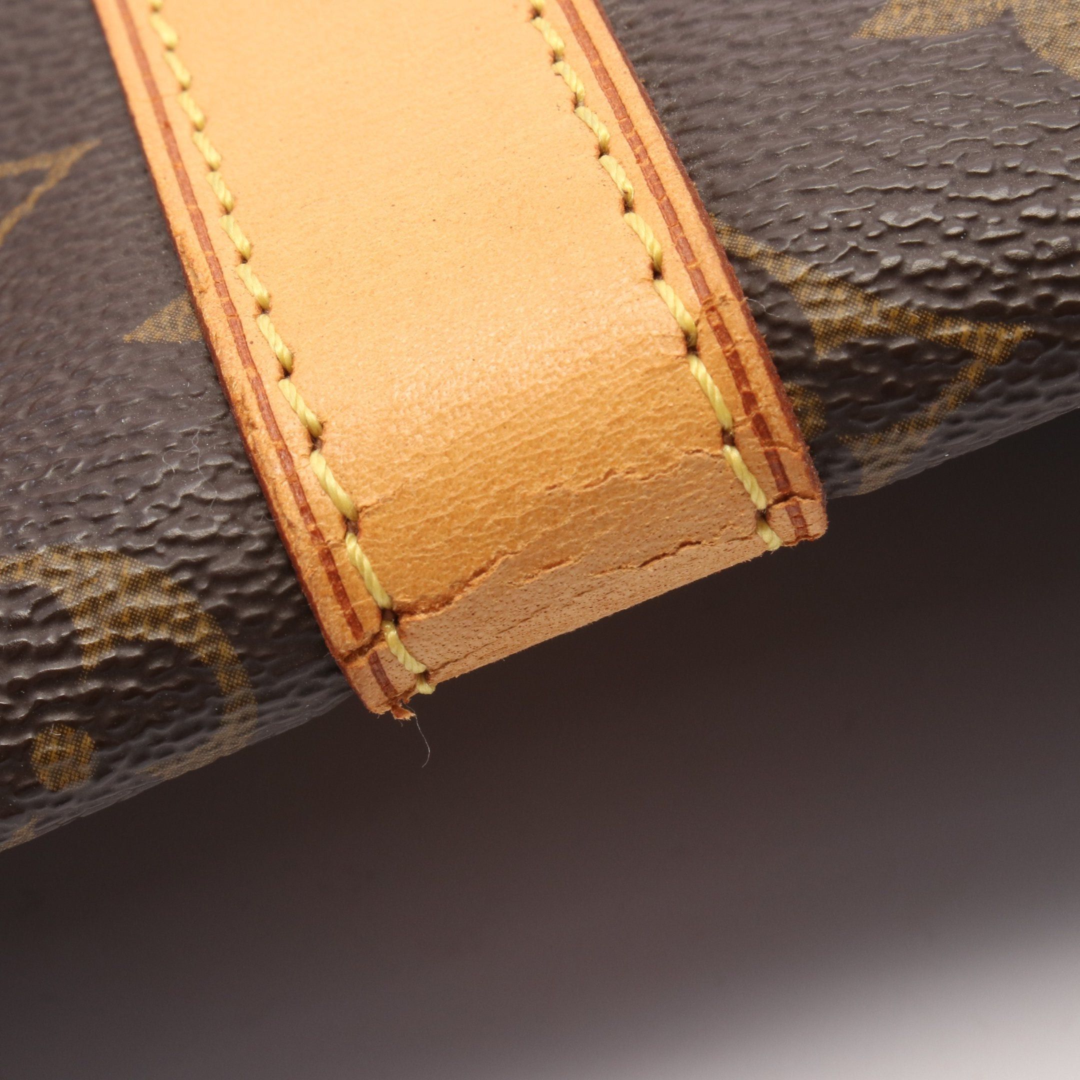 Louis Vuitton Louis Vuitton Keepall 55 Monogram Boston Bag Leather Brown Size ONE SIZE - 9 Thumbnail