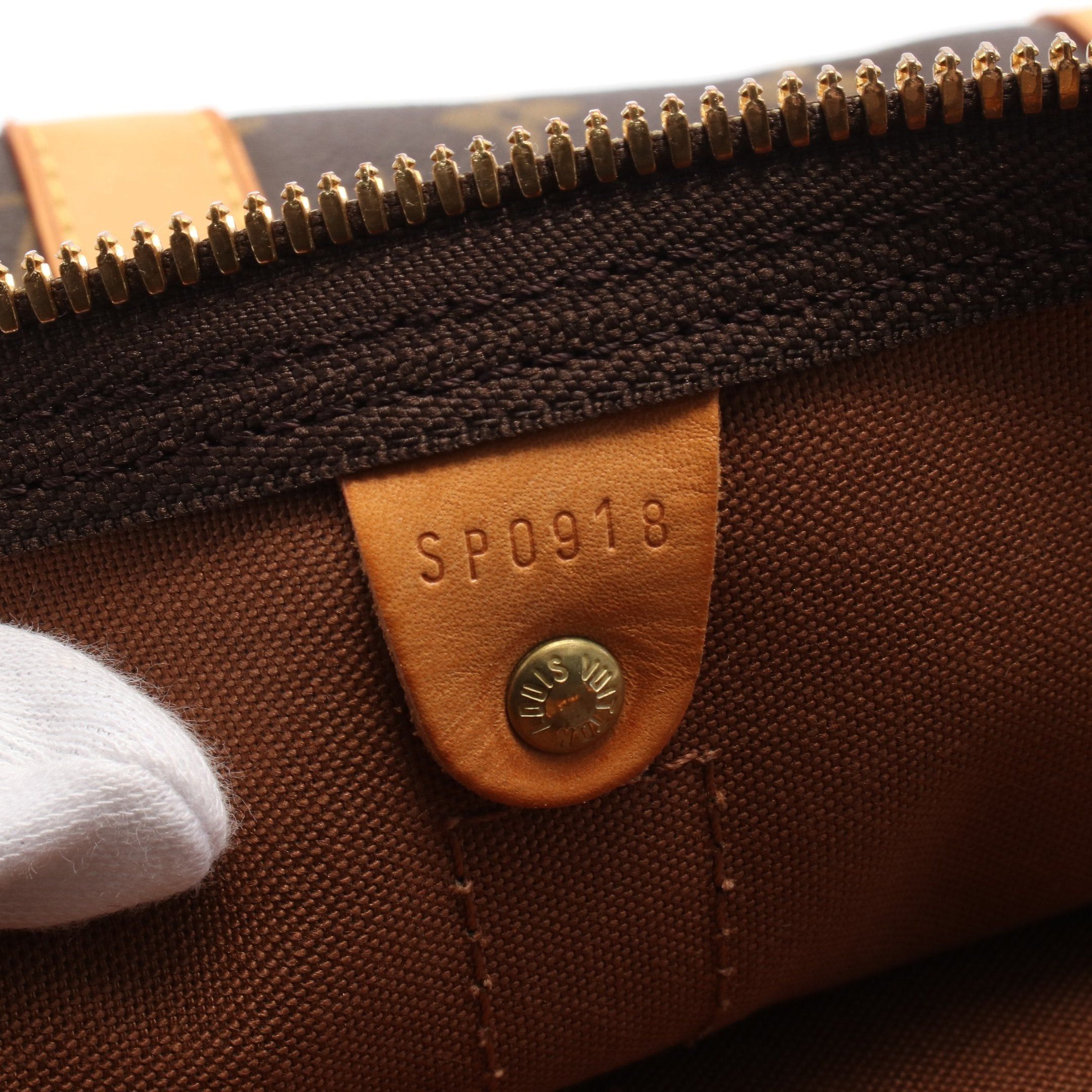 Louis Vuitton Louis Vuitton Keepall 55 Monogram Boston Bag Leather Brown Size ONE SIZE - 5 Thumbnail