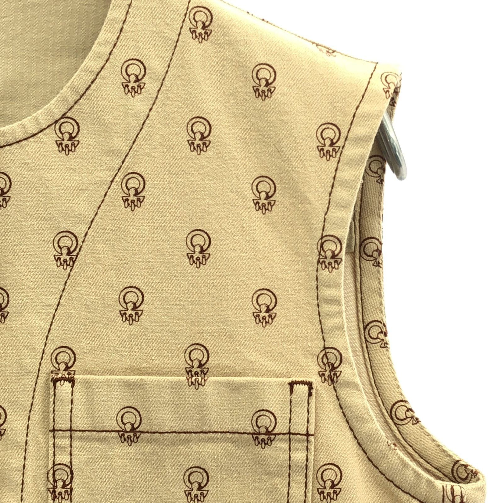 Hermes Hermes Gilet Tops Cotton Beige Size ONE SIZE - 4 Thumbnail