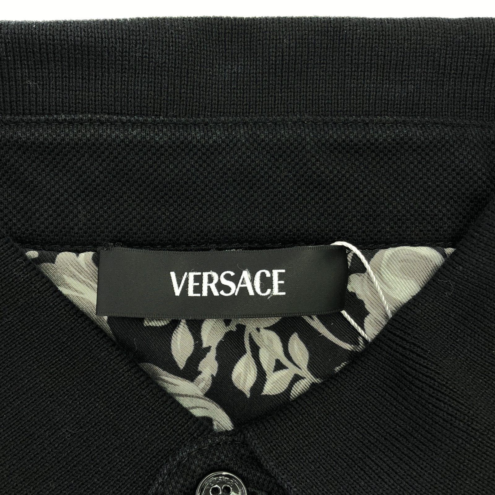 Versace Versace Polo Shirt Cotton Black Size ONE SIZE - 5 Thumbnail