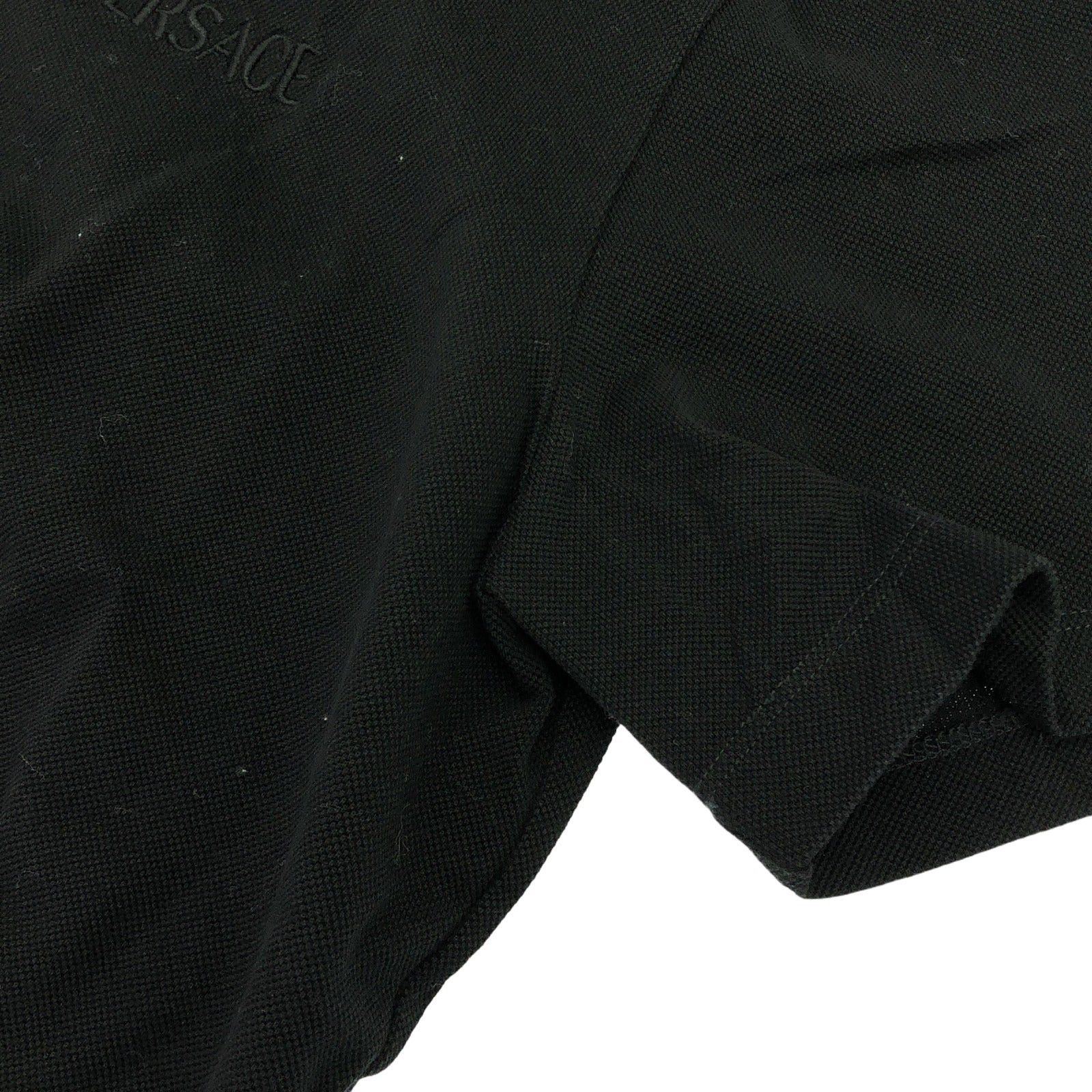 Versace Versace Polo Shirt Cotton Black Size ONE SIZE - 8 Thumbnail