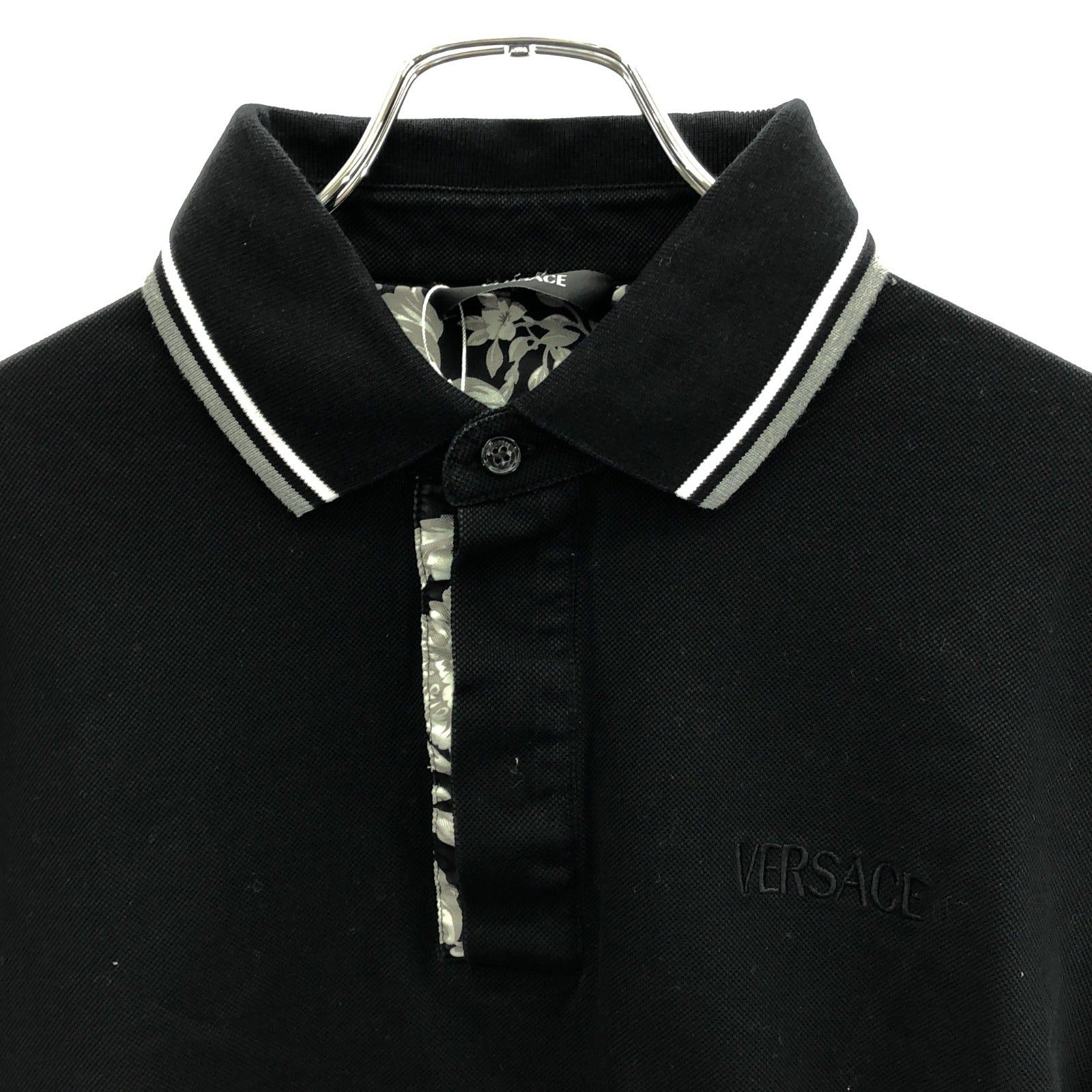 Versace Versace Polo Shirt Cotton Black Size ONE SIZE - 3 Thumbnail