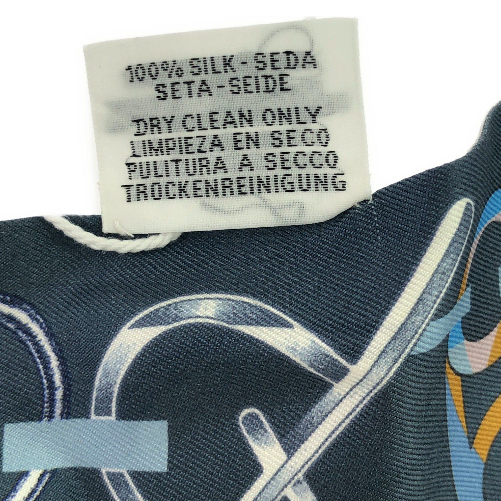 Hermes Hermes Twilly Scarf Silk Blue Size ONE SIZE - 3 Thumbnail