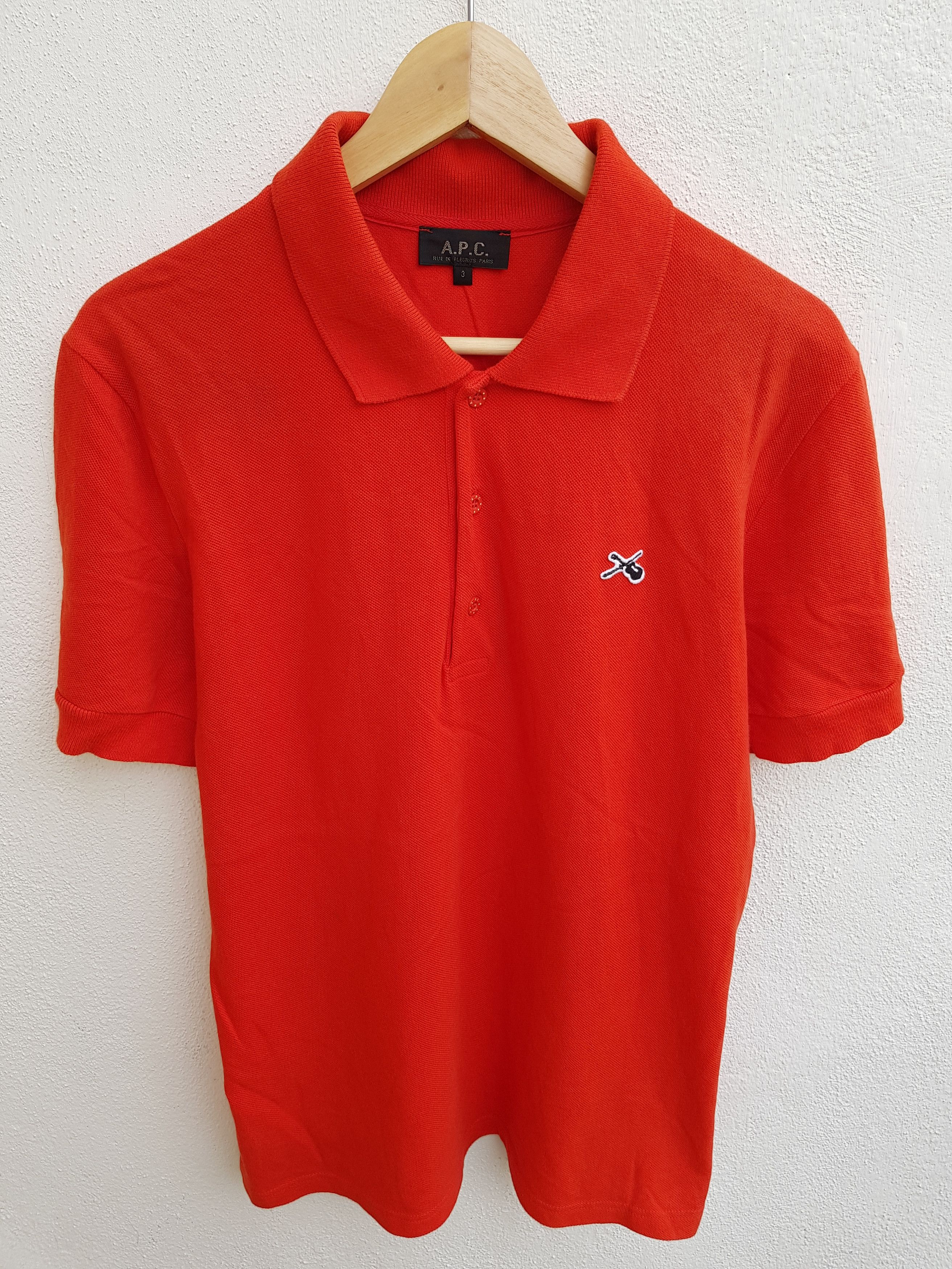 A.P.C. A.P.C Rue De Fleurus Paris Polos Shirt Size US L / EU 52-54 / 3 - 2 Thumbnail