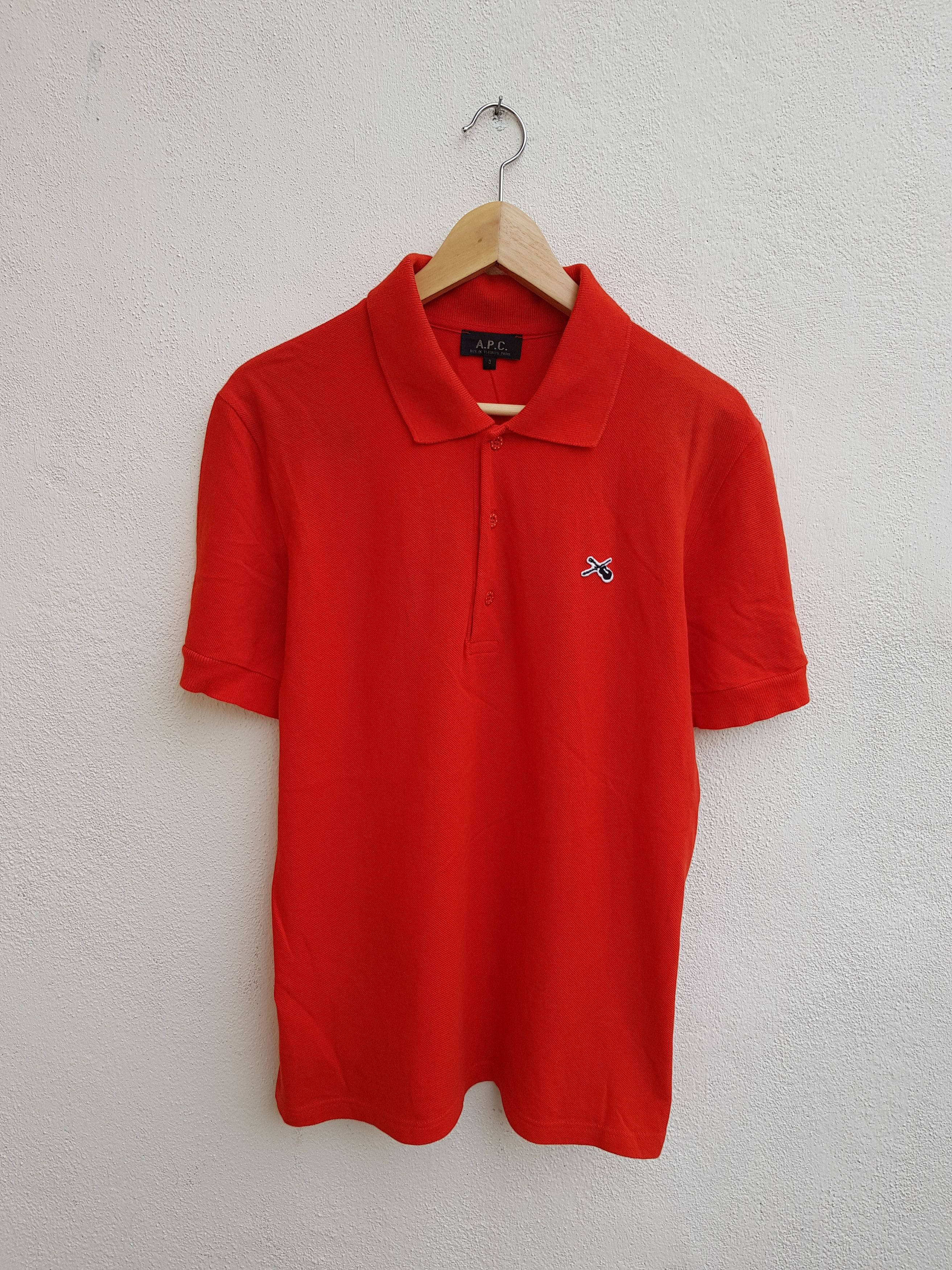 A.P.C. A.P.C Rue De Fleurus Paris Polos Shirt Size US L / EU 52-54 / 3 - 1 Thumbnail