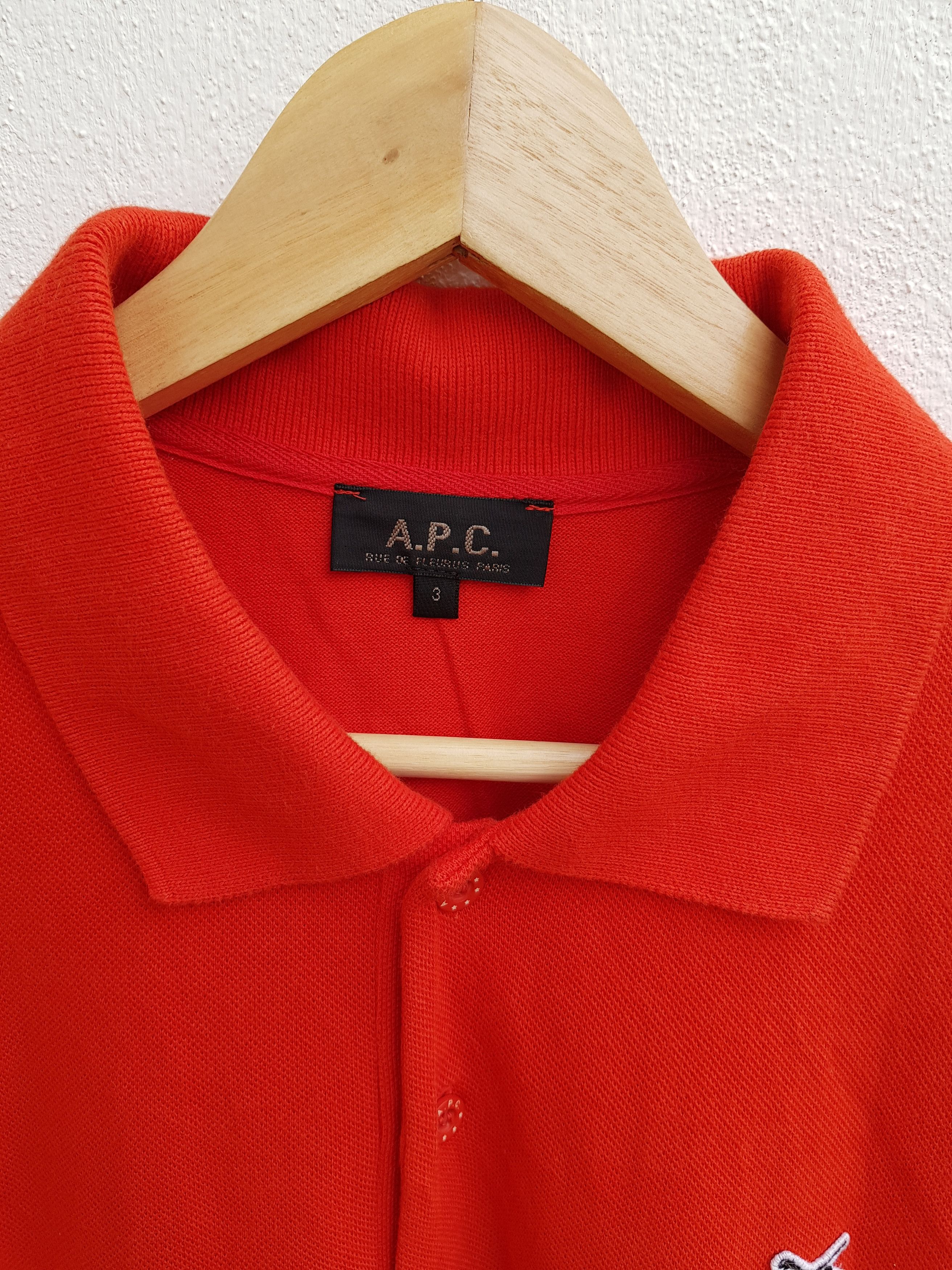 A.P.C. A.P.C Rue De Fleurus Paris Polos Shirt Size US L / EU 52-54 / 3 - 6 Thumbnail