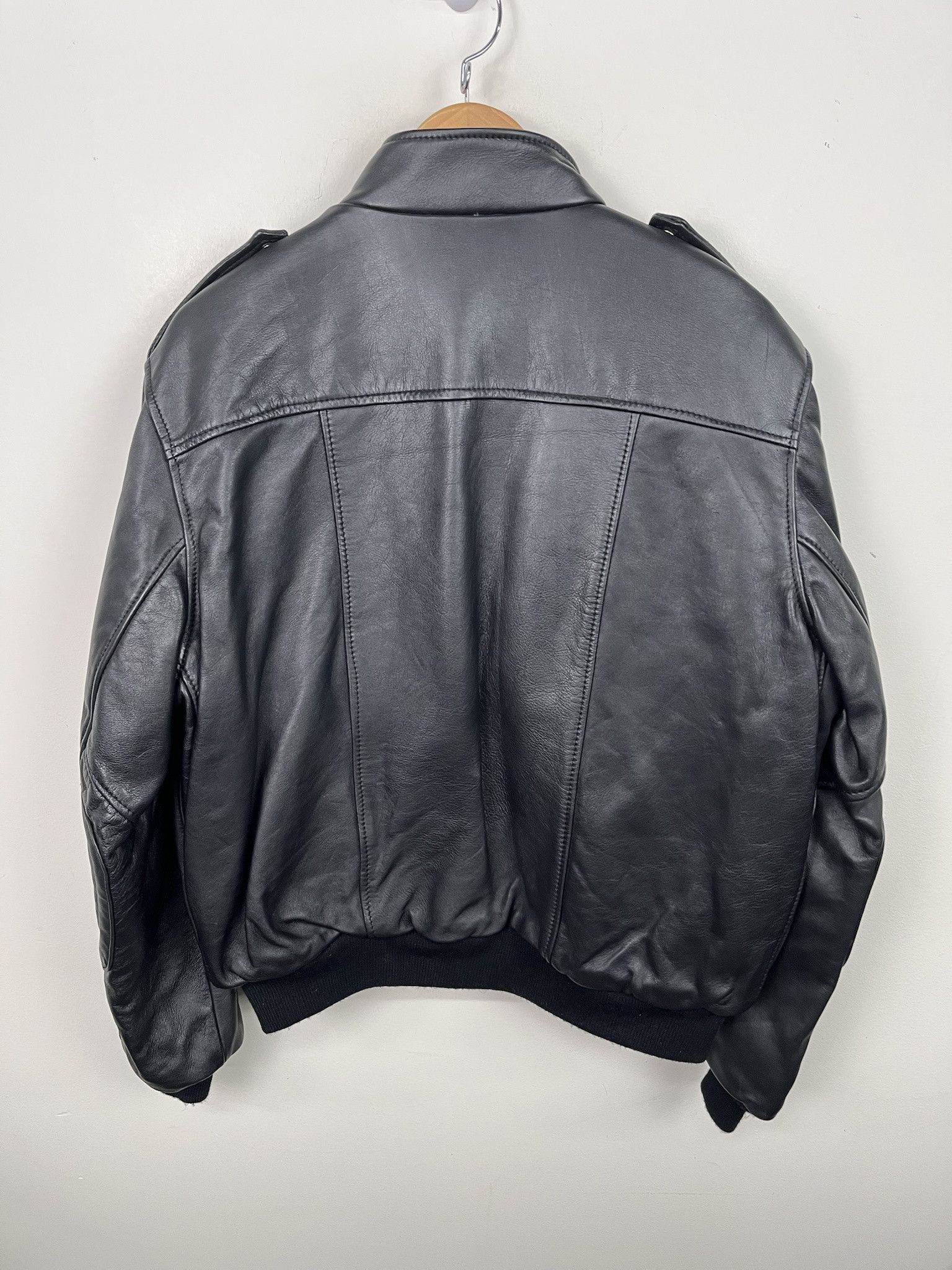 Vintage × Wilsons Leather Vintage Hein Gericke 90s Leather Jacket padded Motorcycle Jacket Size L (50) Size US L / EU 52-54 / 3 - 4 Thumbnail