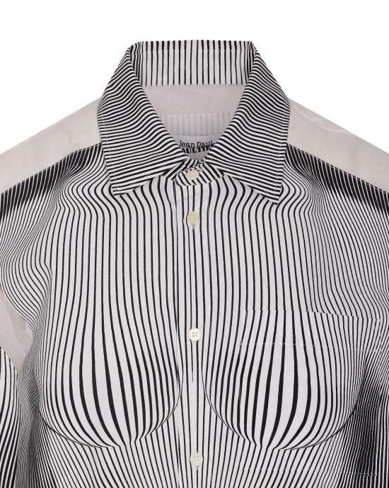 Jean Paul Gaultier JEAN PAUL GAULTIER Women Shirts CH080I C5660001 Black Size S / US 4 / IT 40 - 4 Thumbnail