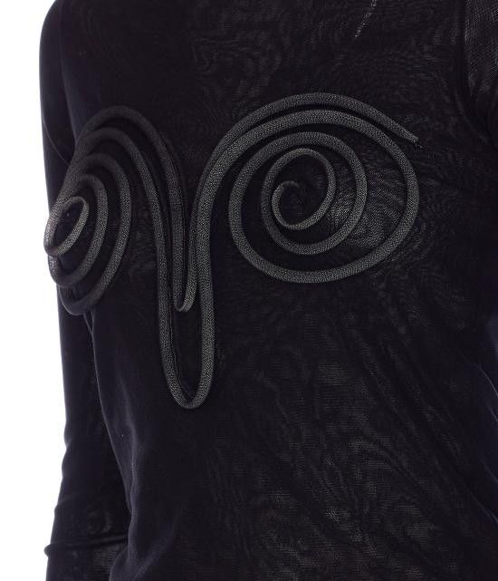 Jean Paul Gaultier JEAN PAUL GAULTIER Women Sweater TO271B T00100 Black Size M / US 6-8 / IT 42-44 - 3 Thumbnail