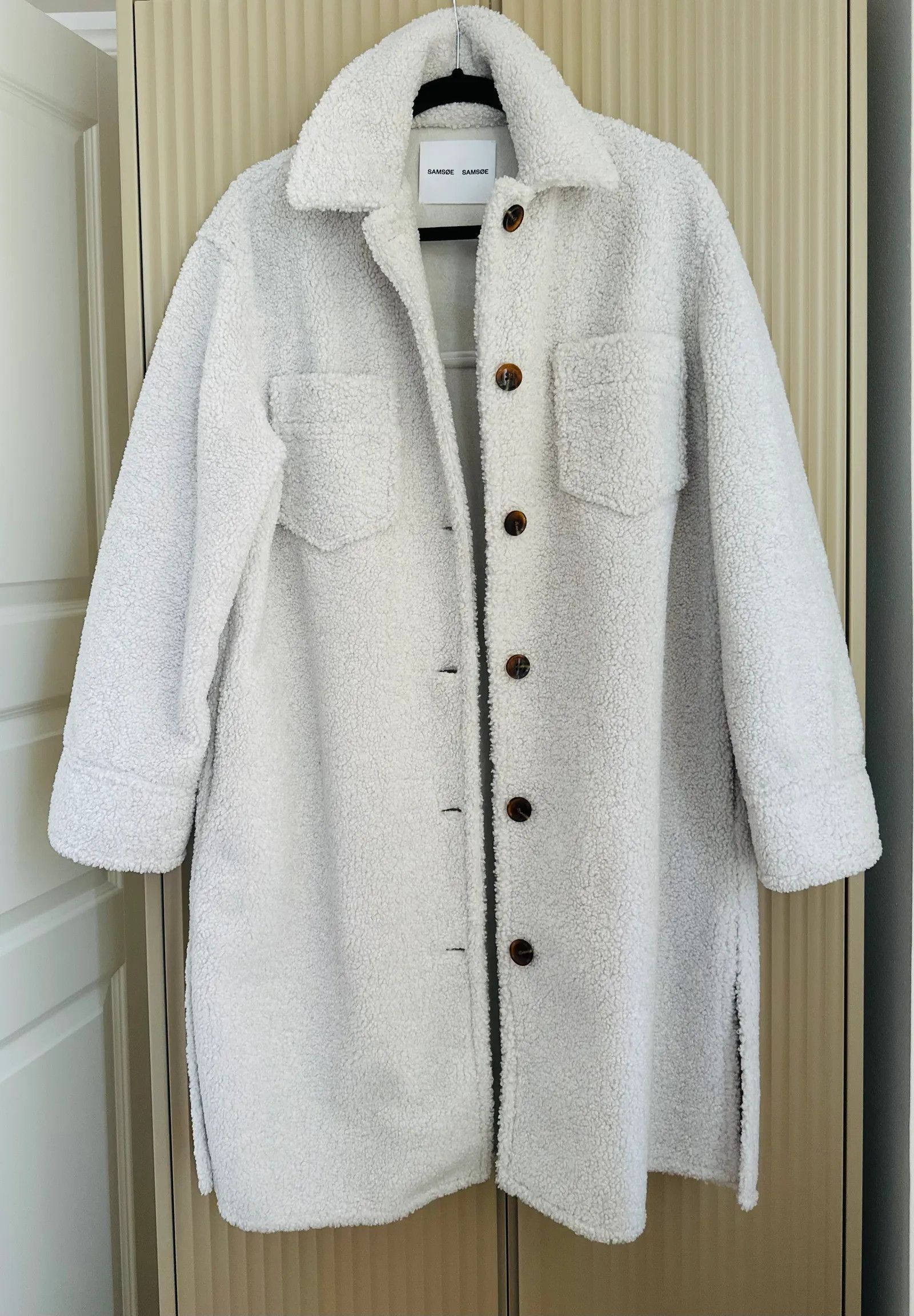 Samsoe Samsoe Samsoe & Samsoe DIORA OVERSHIRT- WHISPER WHITE Jacket Size XS / US 0-2 / IT 36-38 - 4 Thumbnail