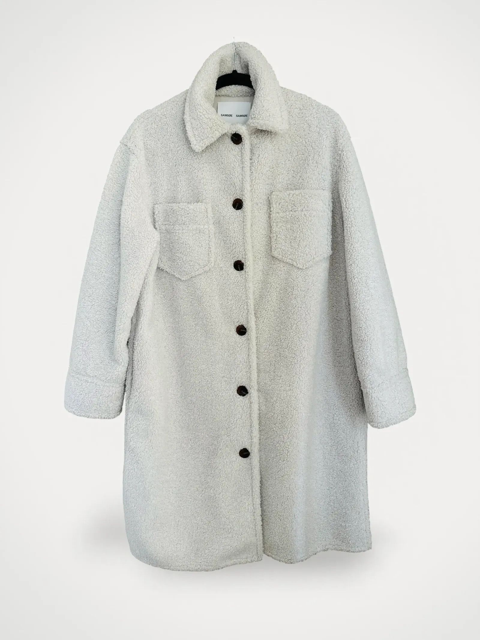 Samsoe Samsoe Samsoe & Samsoe DIORA OVERSHIRT- WHISPER WHITE Jacket Size XS / US 0-2 / IT 36-38 - 2 Thumbnail