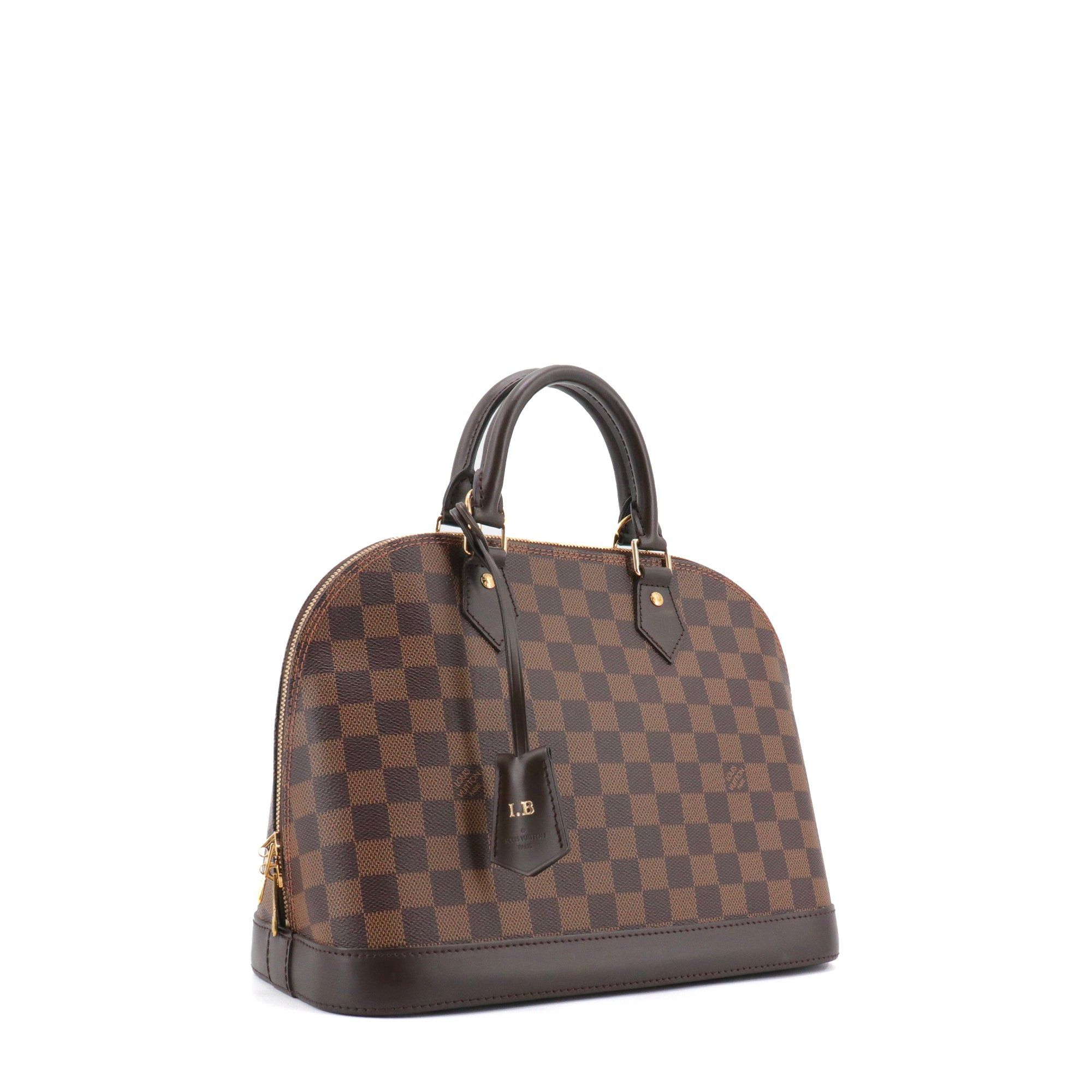 Louis Vuitton LOUIS VUITTON - Louis Vuitton Alma PM handbag in ebony damier canvas Size ONE SIZE - 2 Thumbnail