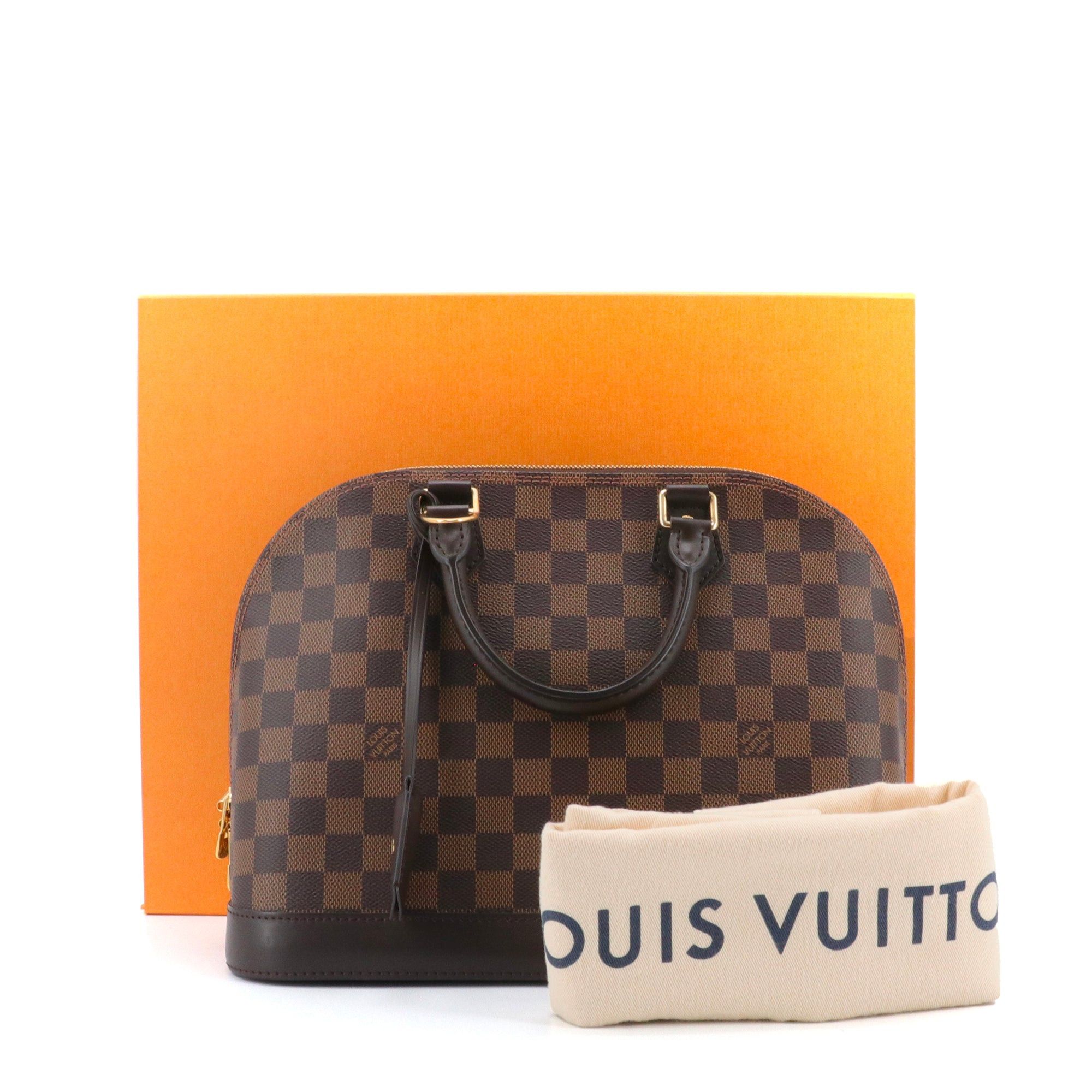 Louis Vuitton LOUIS VUITTON - Louis Vuitton Alma PM handbag in ebony damier canvas Size ONE SIZE - 8 Thumbnail