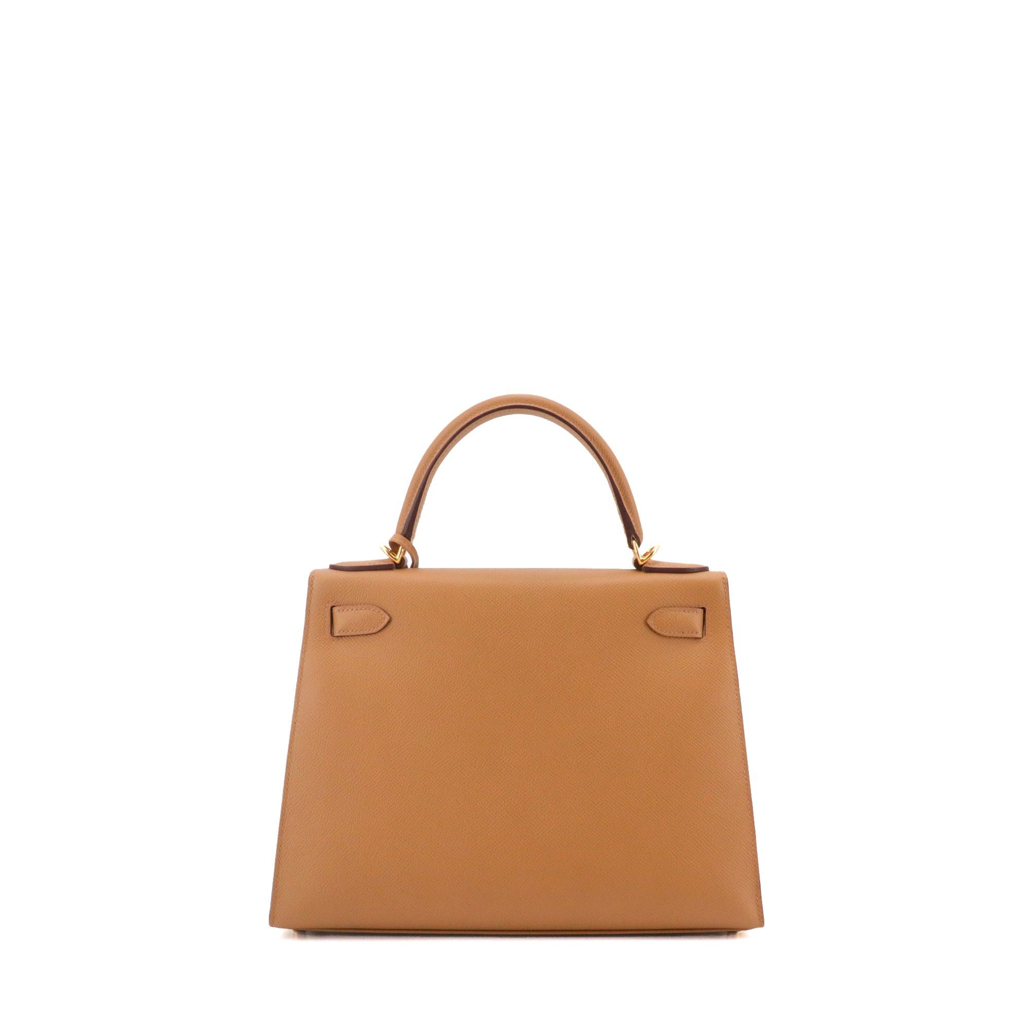 Hermes HERMÈS - Hermès Kelly 28 handbag in saddle biscuit epsom leather Size ONE SIZE - 4 Thumbnail