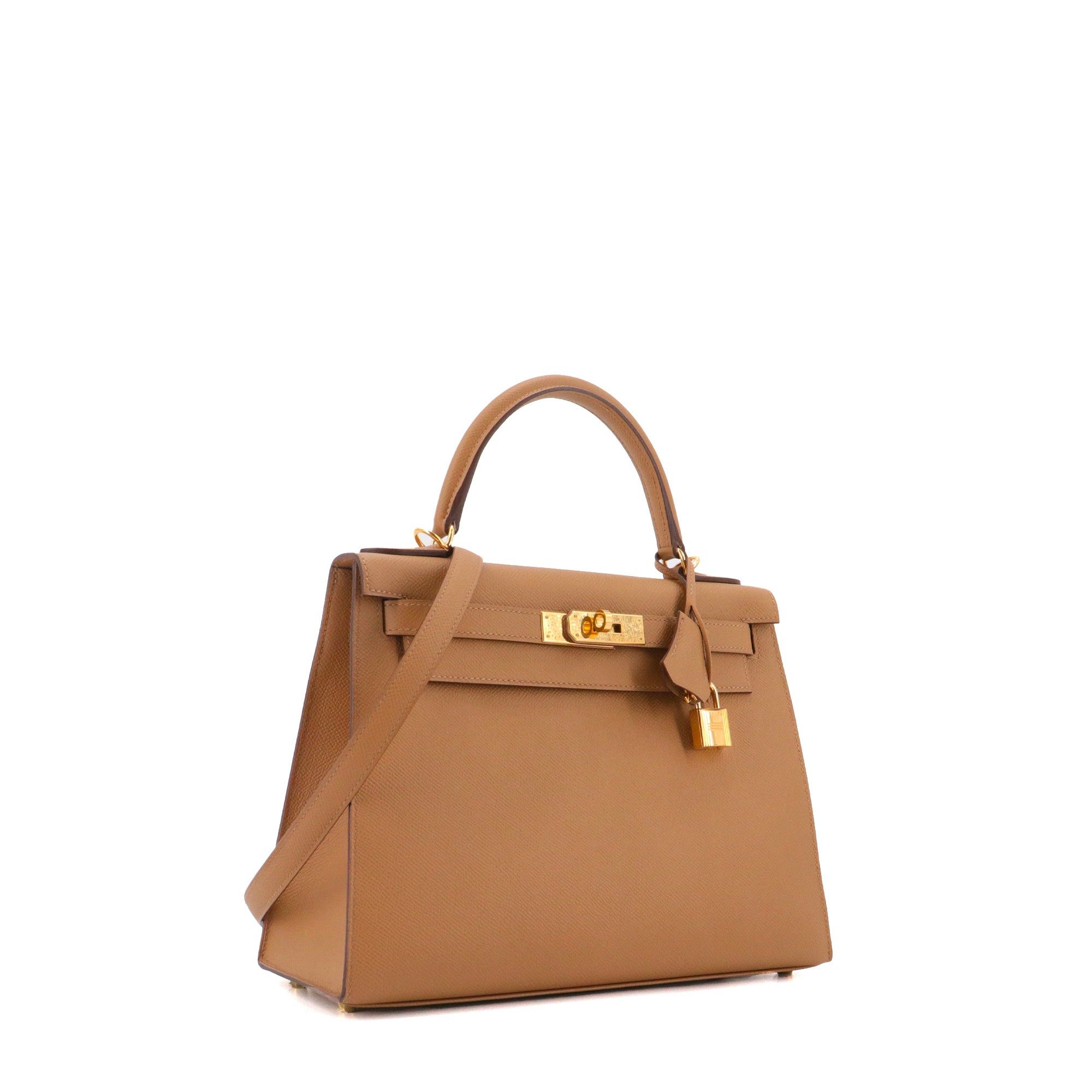 Hermes HERMÈS - Hermès Kelly 28 handbag in saddle biscuit epsom leather Size ONE SIZE - 3 Thumbnail