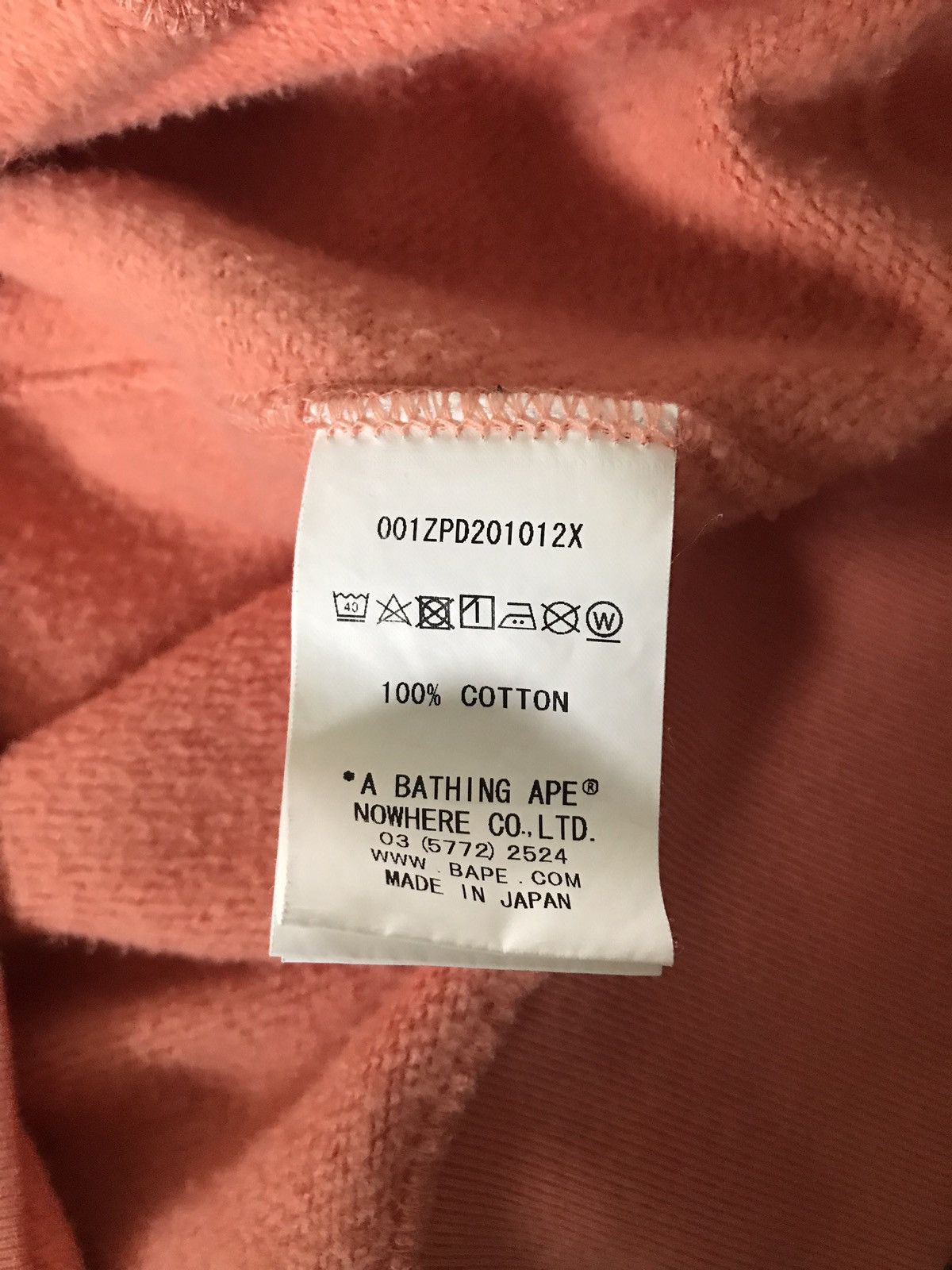 Bape Salmon Pink PONR Point of No Return Bape Shark Hoodie Size US L / EU 52-54 / 3 - 5 Thumbnail