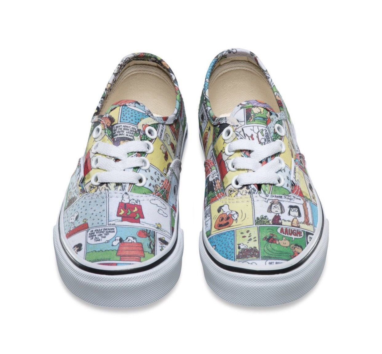 Peanuts × Vans Vans Authentic Peanuts Comic Strip Skate Shoe Multi **Kids** Size US 11 / EU 44 - 1 Thumbnail