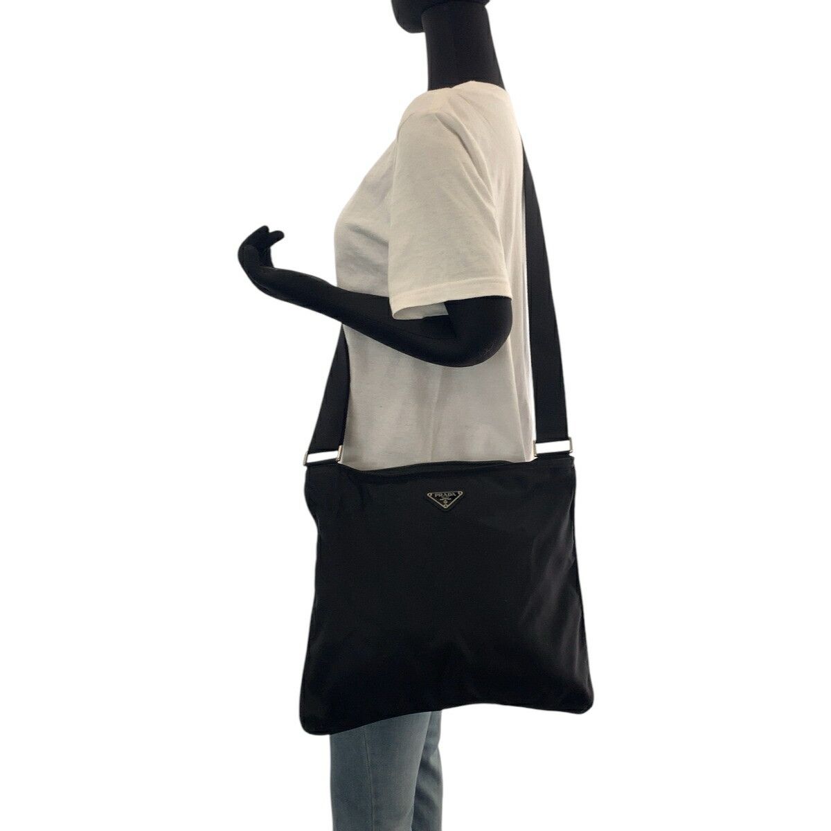Prada Prada Prada Tessuto Triangle Logo Plate Nylon Shoulder Bag BT0175 Others Crossbody Bag BT0175 Size ONE SIZE - 7 Thumbnail