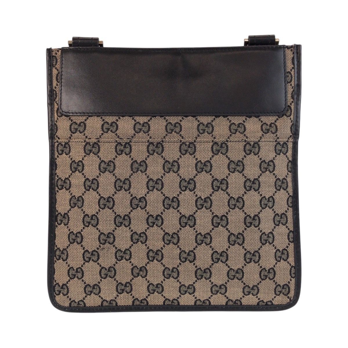 Gucci Gucci GG Canvas/Leather Pochette Shoulder Bag 019 0348