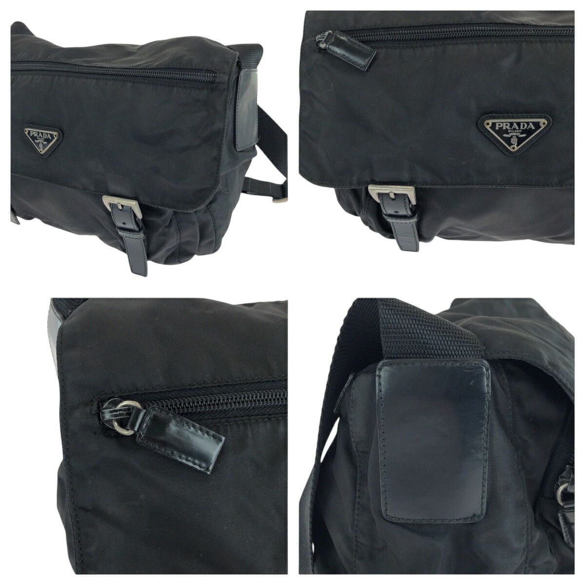 Prada Prada Prada Tessuto Triangle Logo Plate 2way Shoulder Bag 1BD671 Others Shoulder Bag 1BD671 Size ONE SIZE - 5 Thumbnail