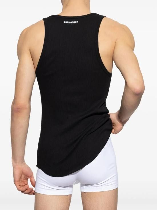 Dsquared2 DSQUARED2 Men T-Shirts DCX230080 001 BLACK Size US XL / EU 56 / 4 - 3 Thumbnail