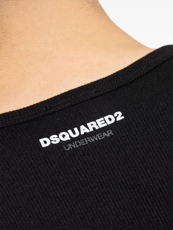 Dsquared2 DSQUARED2 Men T-Shirts DCX230080 001 BLACK Size US XL / EU 56 / 4 - 4 Thumbnail