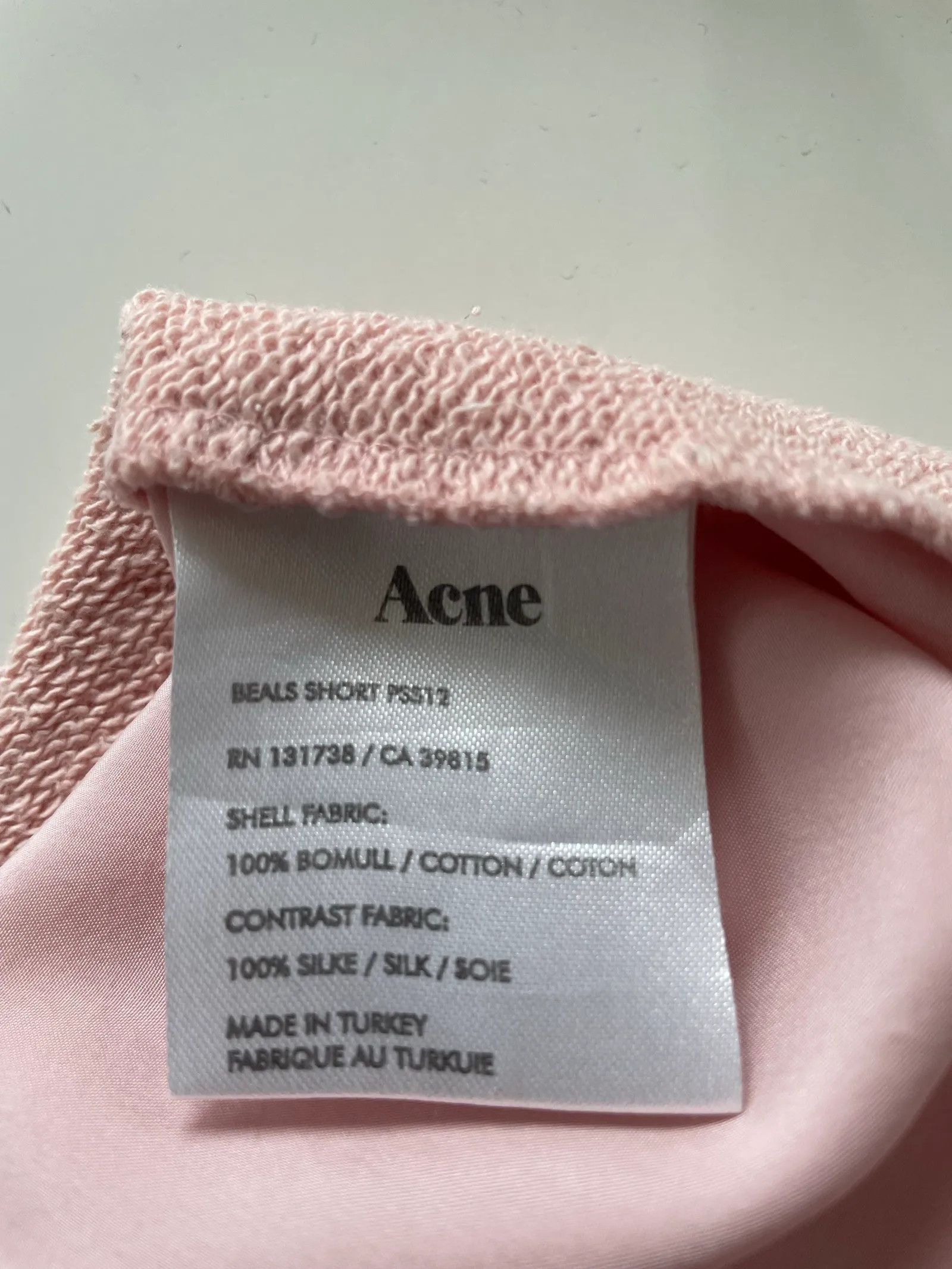Acne Studios Acne Studios Beals short pss12 Sweatshirt Size XS / US 0-2 / IT 36-38 - 3 Thumbnail