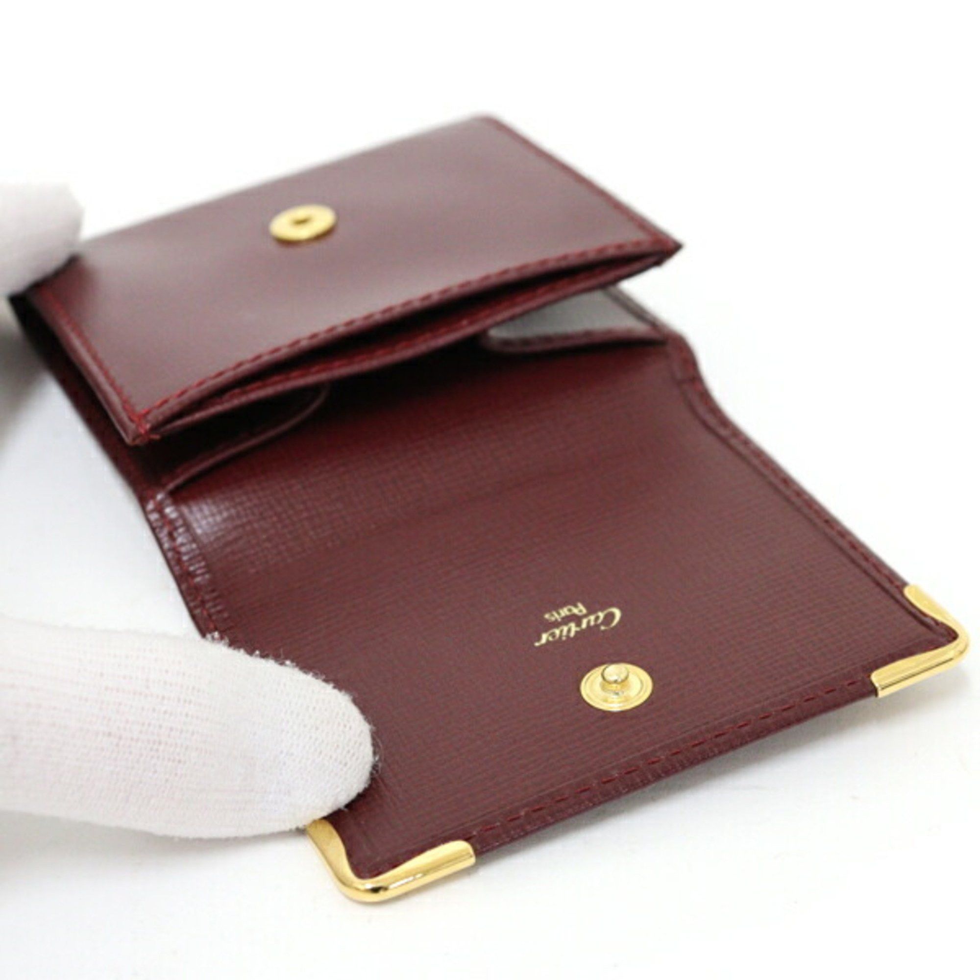 Cartier Cartier Must Line Coin Case Leather L3000158 Bordeaux Size ONE SIZE - 5 Thumbnail