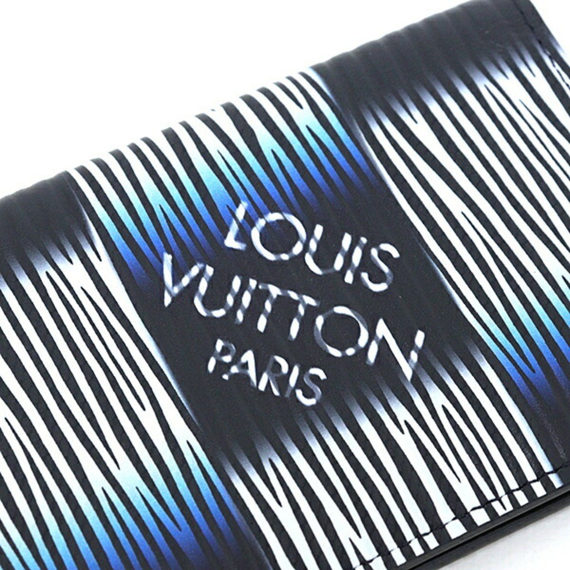 Louis Vuitton Louis Vuitton Card Case Organizer de Poche Damier Rush Blue Epi M82822 Size ONE SIZE - 4 Thumbnail