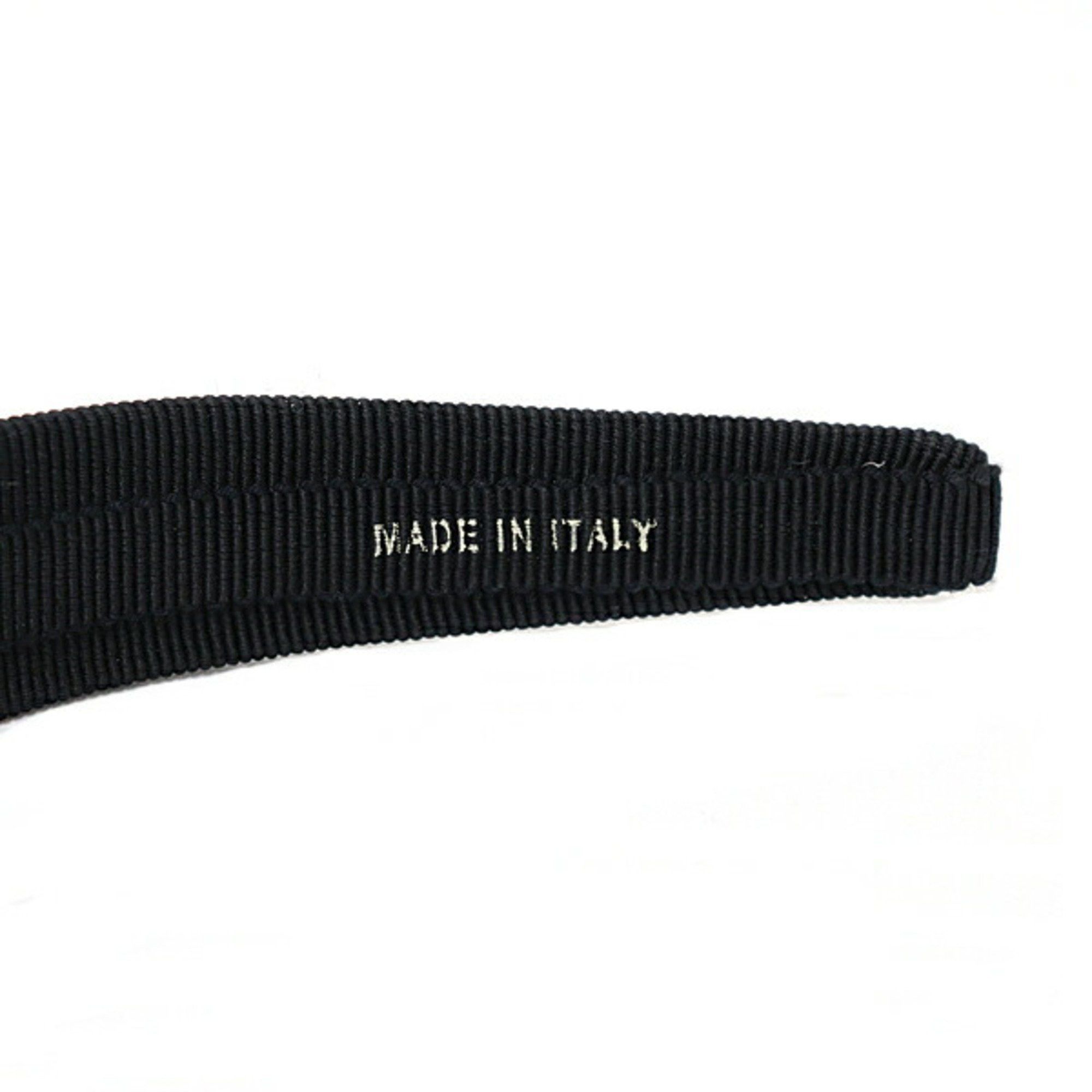 Salvatore Ferragamo Salvatore Ferragamo Ferragamo Vara Ribbon Hair Headband Black Crystal 342758 524893 Unused Size ONE SIZE - 5 Thumbnail