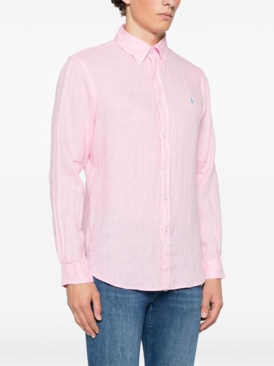 Polo Ralph Lauren POLO RALPH LAUREN Men Long Tops 710966294009 CARMEL PINK Pink Size US XL / EU 56 / 4 - 3 Thumbnail